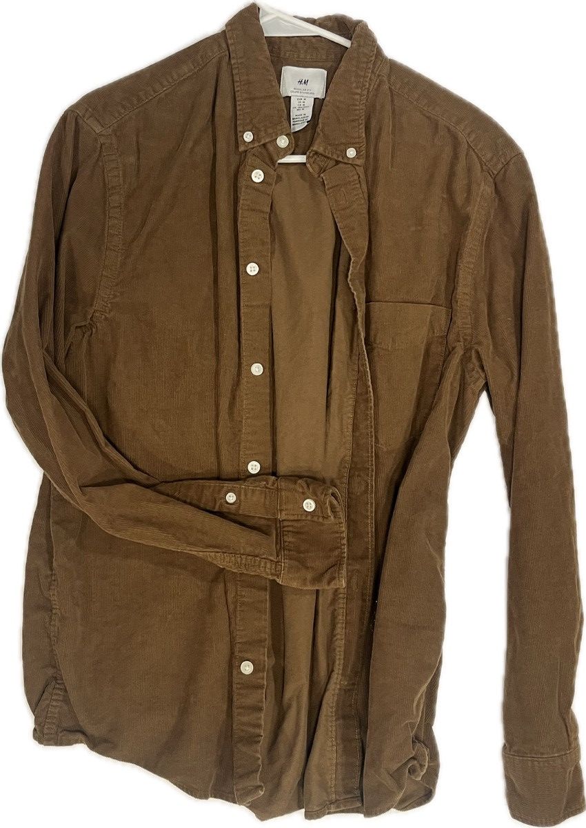 H&M H&M Light Brown Button-up Longsleeve - Medium Size US M / EU 48-50 / 2 - 3 Thumbnail
