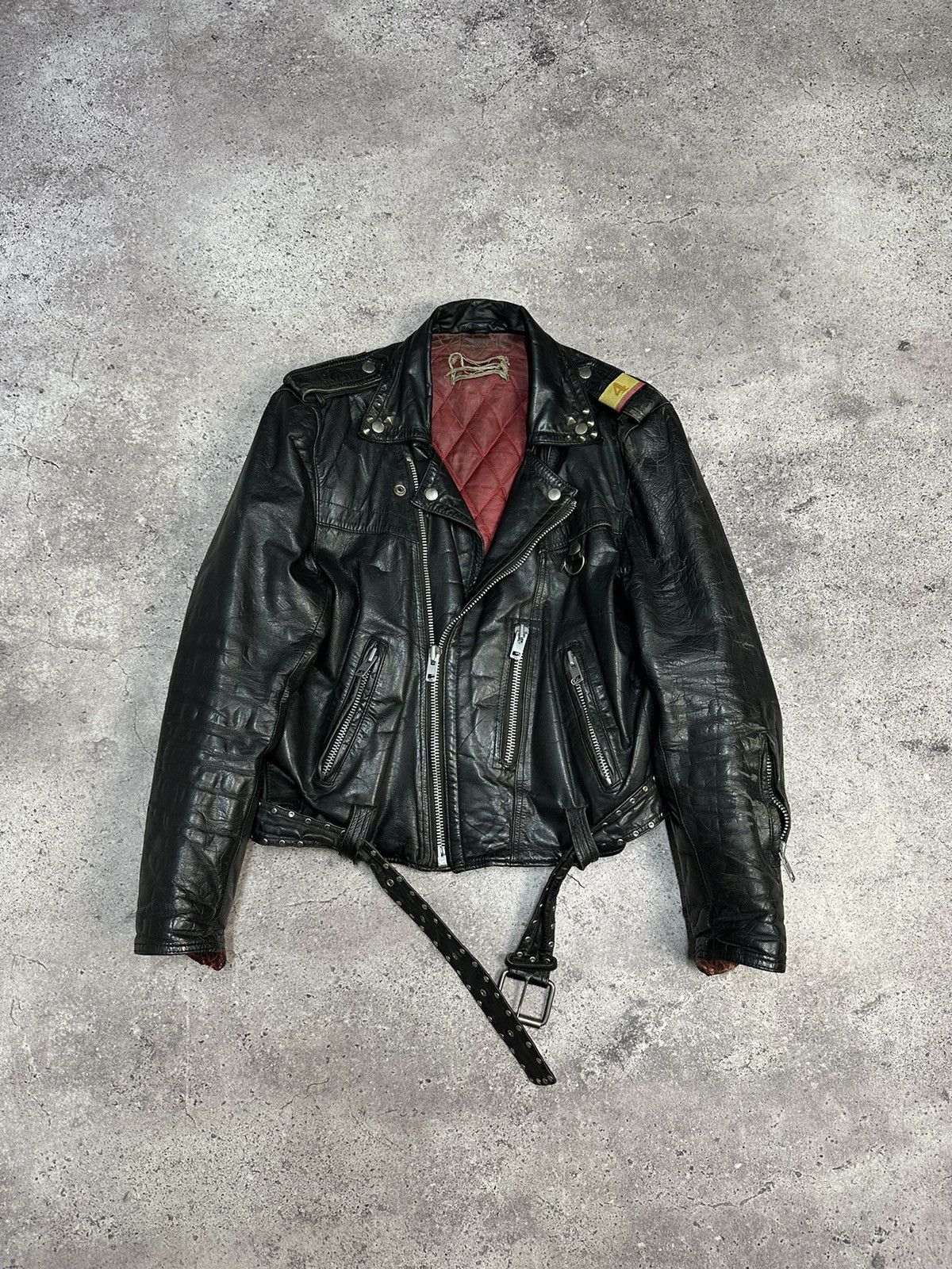 Vintage Vintage Kawasaki Leather Jacket Bomber Distressed 80’s Rare Size US M / EU 48-50 / 2 - 4 Thumbnail