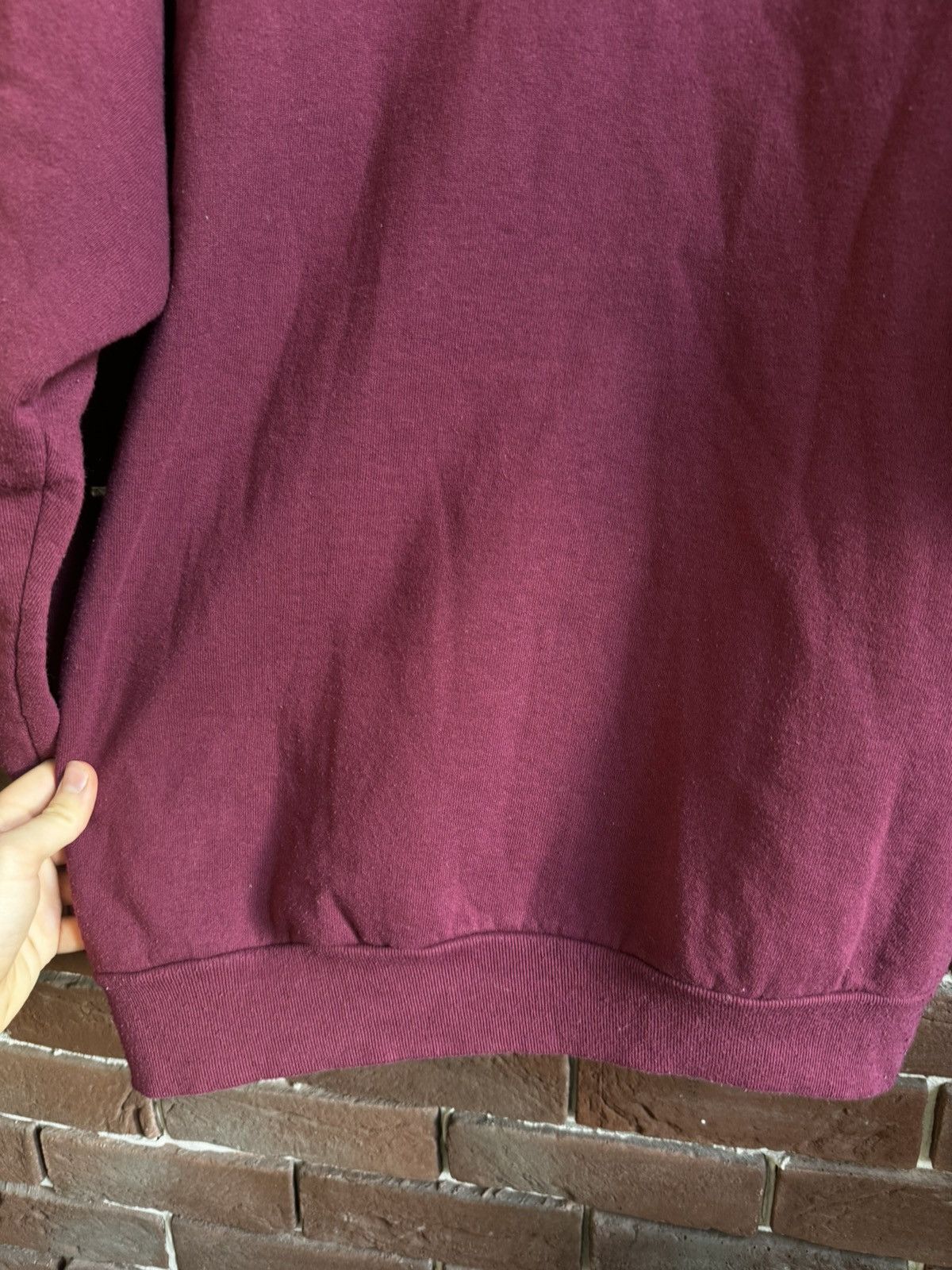 Fruit Of The Loom Rare 90s Burgundy Screen Stars FOTL Blank Hoodie XXL Size US XXL / EU 58 / 5 - 7 Thumbnail
