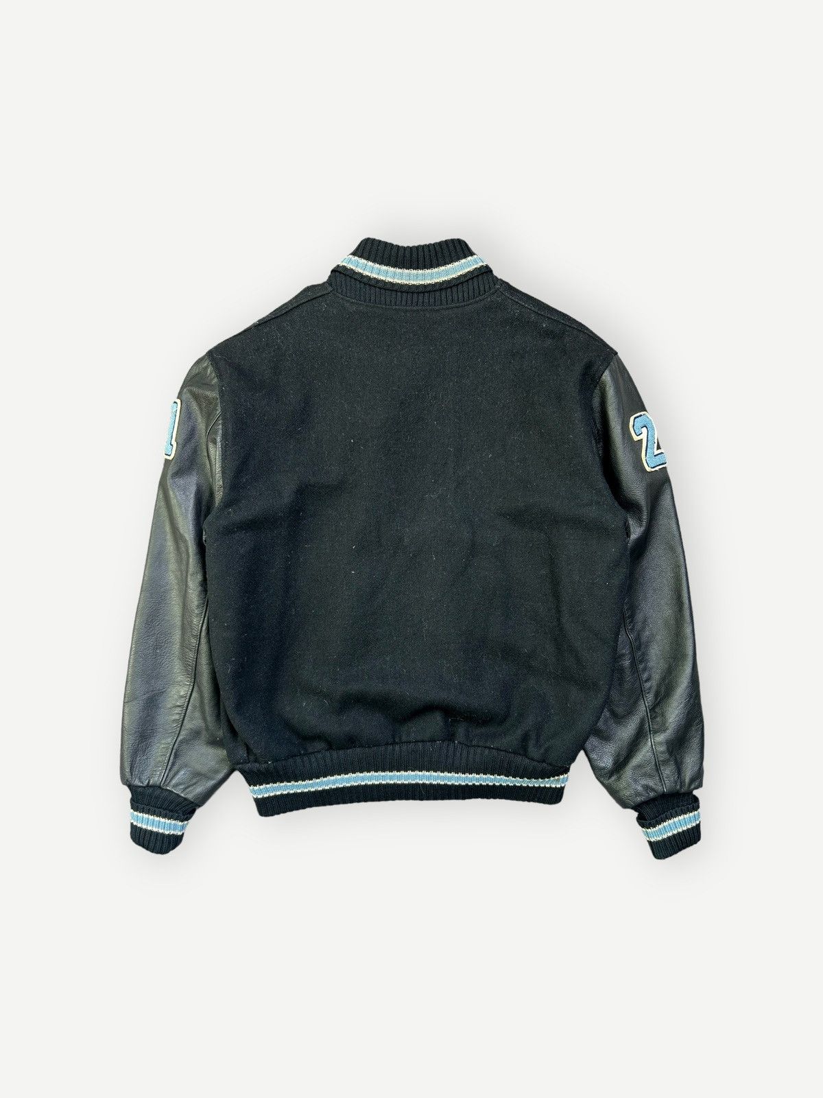 Vintage 90s Varsity Jacket USA Albion Award Leather