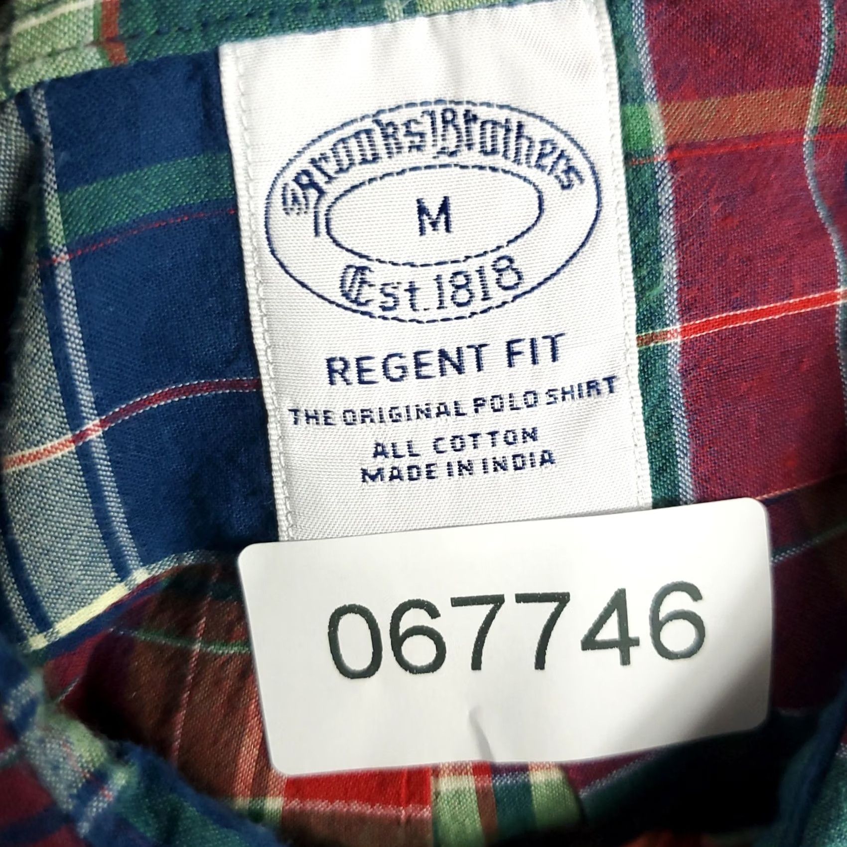 Brooks Brothers Brooks Brothers Shirt Mens Medium Blue Red Plaid Regent Button Up Short Sleeve Size US M / EU 48-50 / 2 - 6 Thumbnail