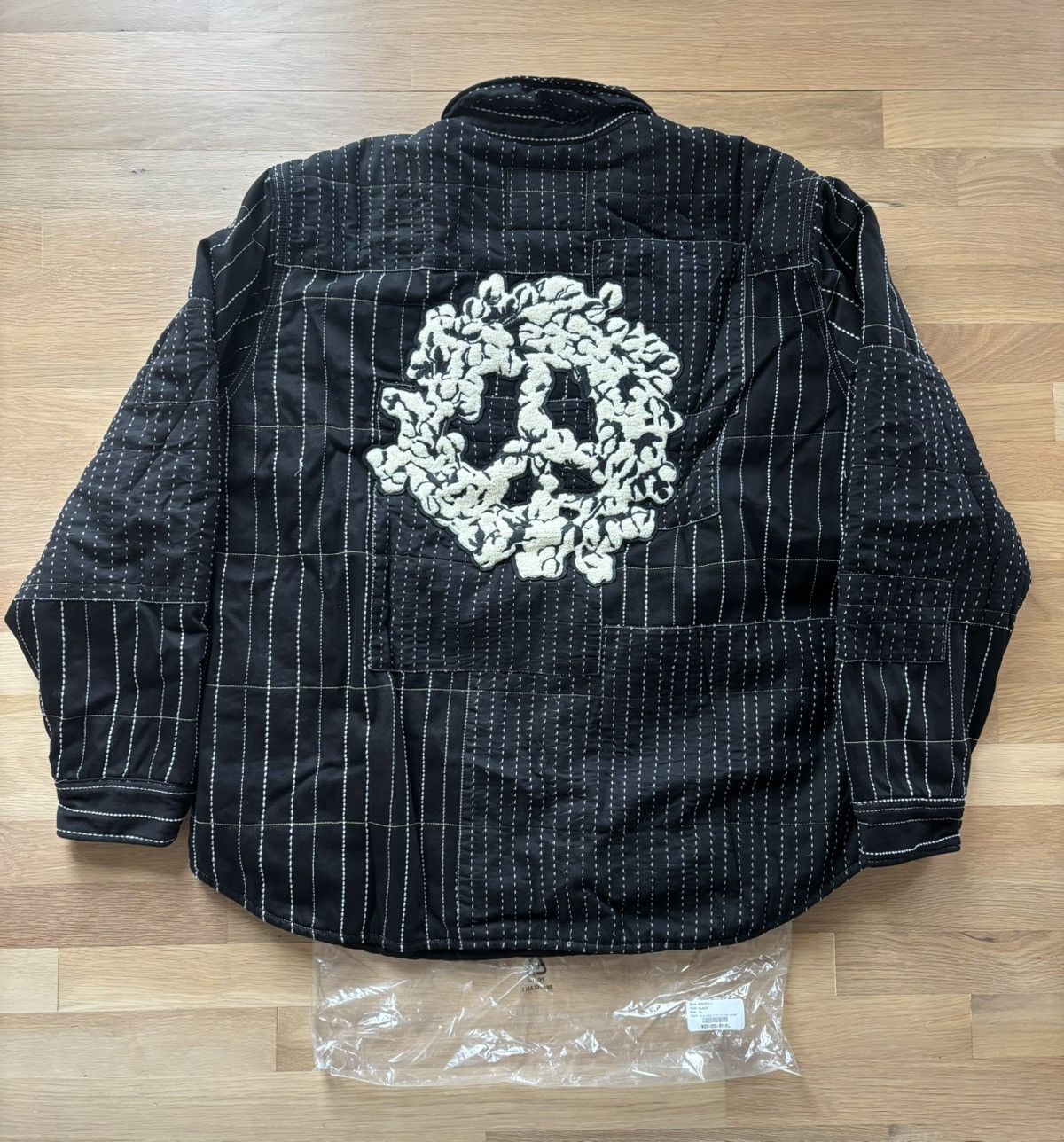 DENIM TEARS Denim Tears Peace Patchwork Padded Jacket Size US XL / EU 56 / 4 - 4 Thumbnail