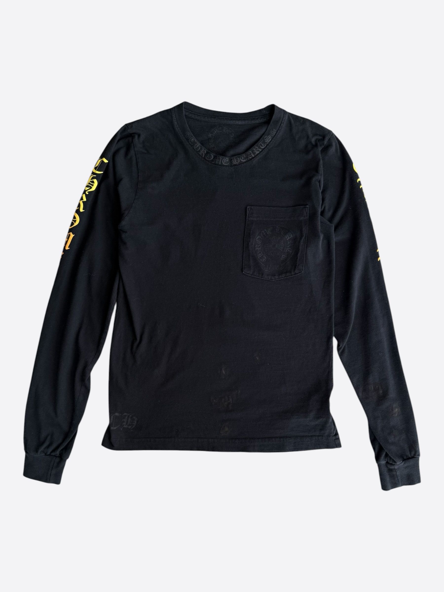 Chrome Hearts Black Sunset Gradient Horseshoe Longsleeve T-Shirt Size US XS / EU 42 / 0 - 1 Thumbnail