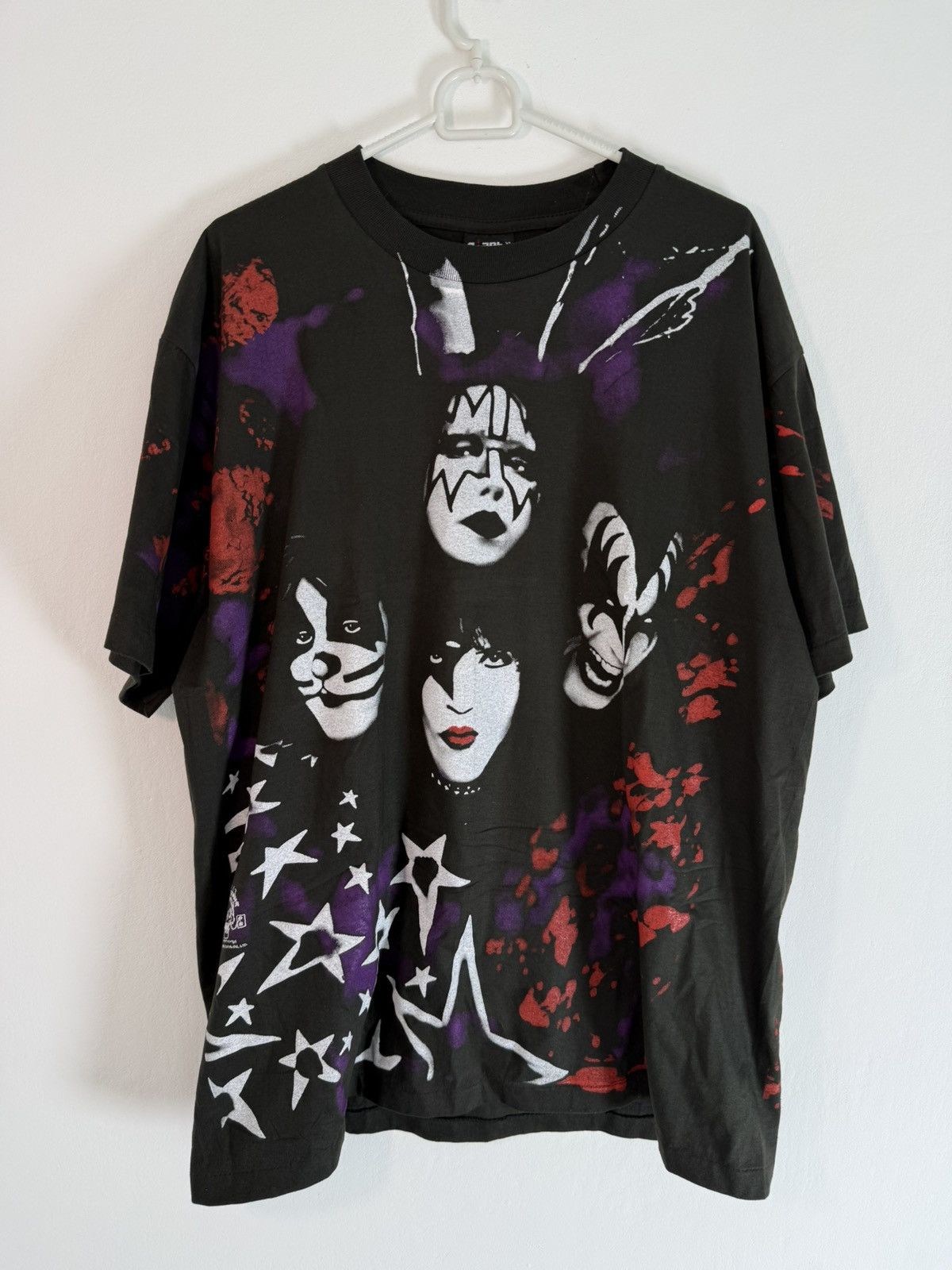 Vintage Kiss metal tee merch vintage t shirt band rock big faces XL Size US XL / EU 56 / 4 - 2 Thumbnail