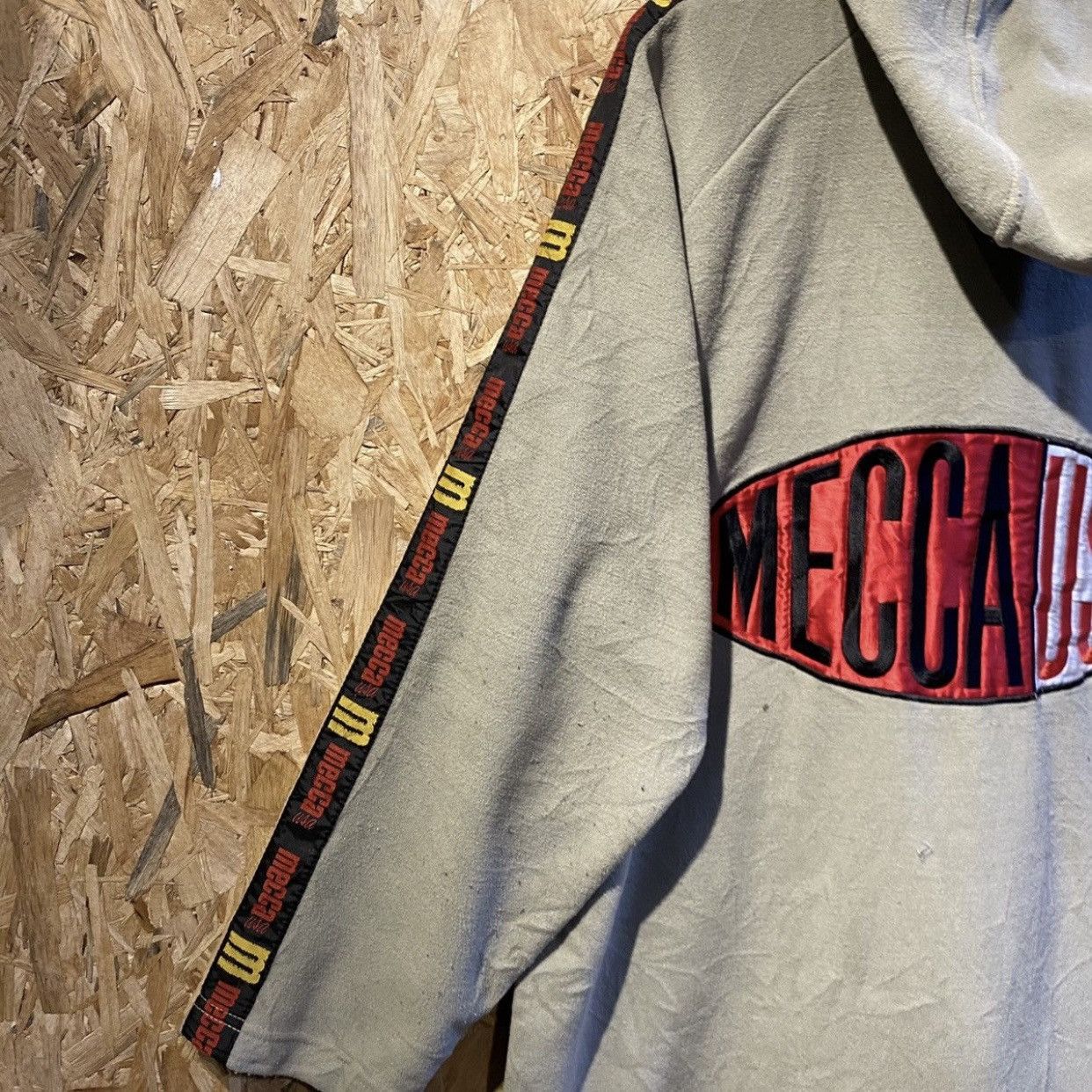 Mecca × Vintage Mecca Usa Vintage Big Logo Embroidered Zipper Hoodies Size US XL / EU 56 / 4 - 12 Thumbnail