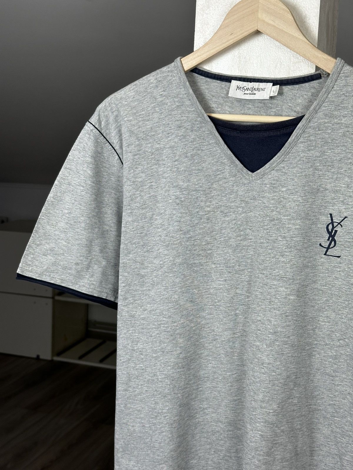Yves Saint Laurent Vintage YSL Yves Saint Laurent Tee Size US L / EU 52-54 / 3 - 2 Thumbnail