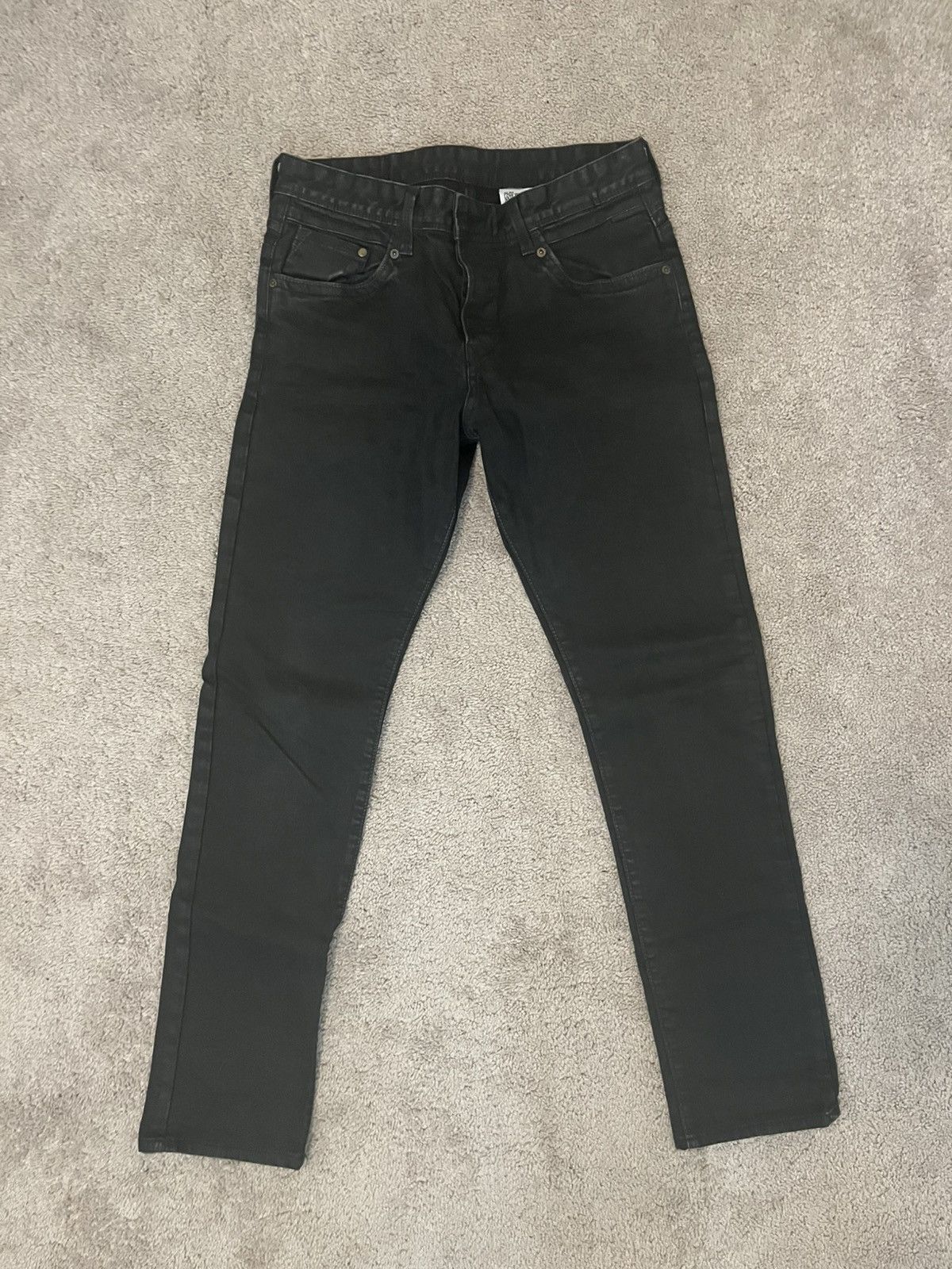 Denim & Co. × Vintage Waxed &denim jeans Size US 30 / EU 46 - 1 Thumbnail