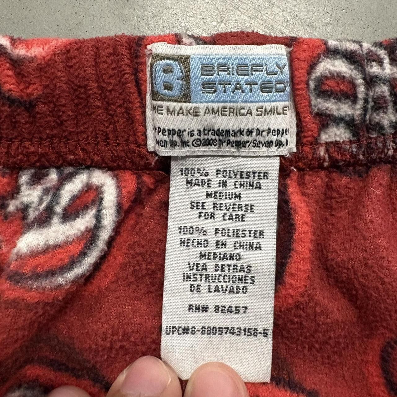 Vintage Crazy Vintage Y2K 2000s Baggy Dr Pepper Sweatpants Pajama Pants! Size US 34 / EU 50 - 6 Thumbnail