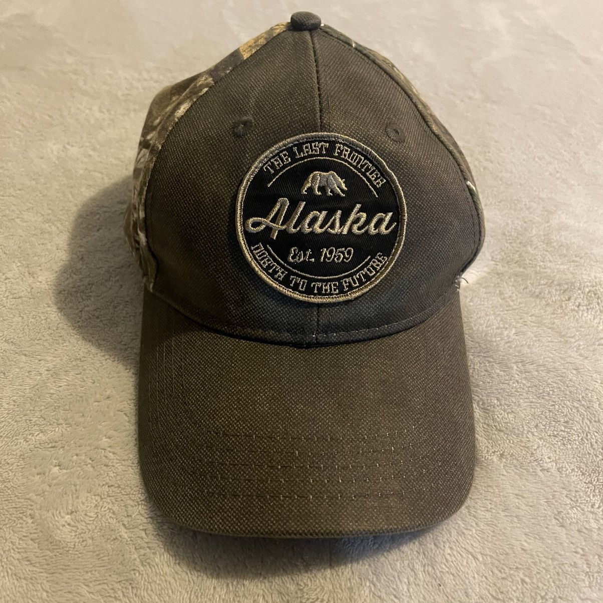 Other Vintage Alaska Hat Men One Size Camo Outdoors Cap Adjustable Size ONE SIZE - 1 Thumbnail