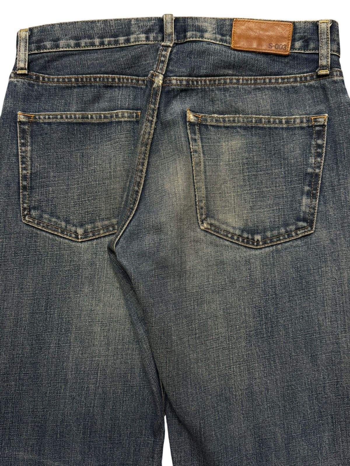 Uniqlo Vintage Y2K Japan Uniqlo Blue Faded Wash Distress Wide Leg Size US 30 / EU 46 - 5 Thumbnail