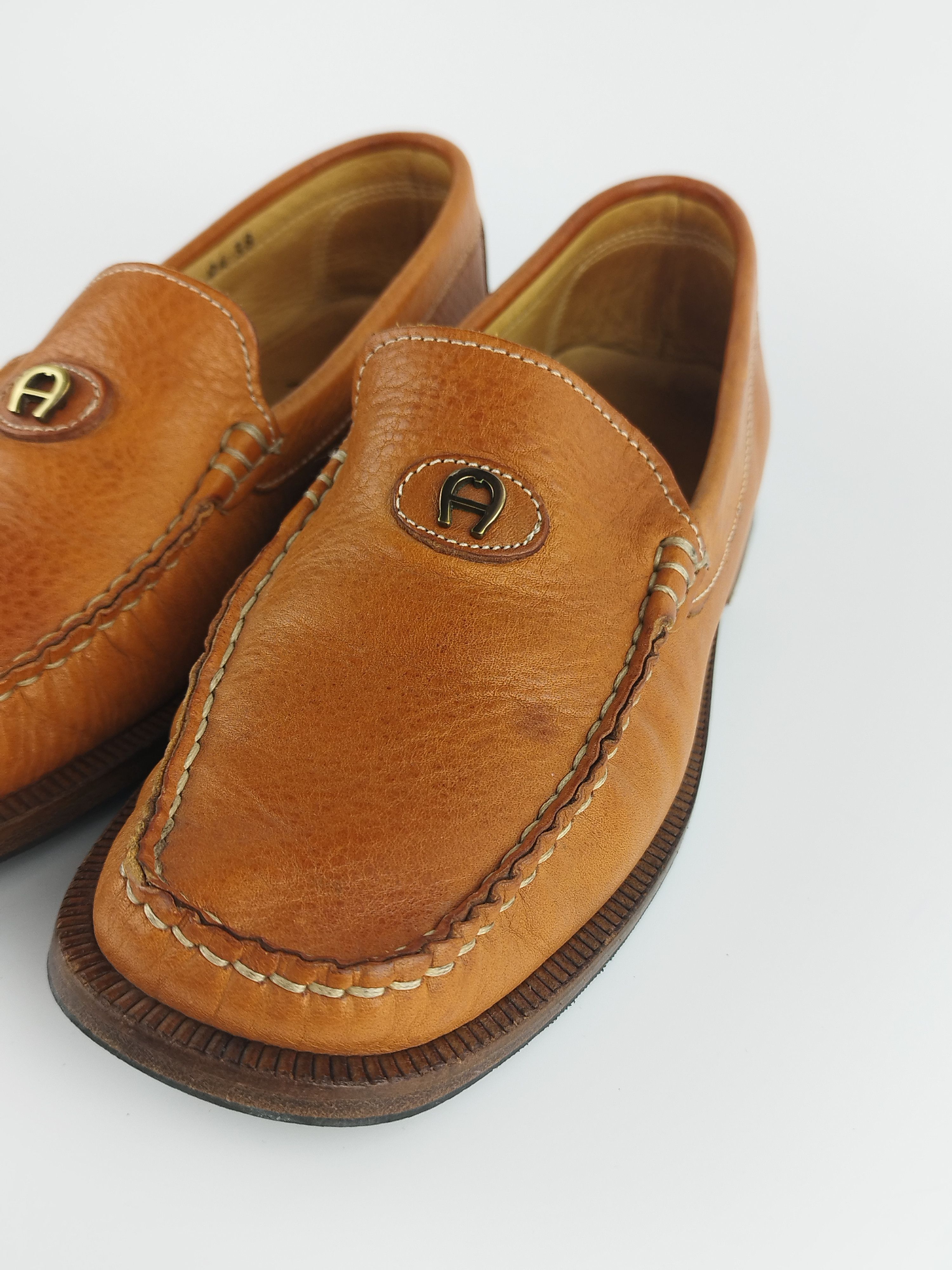Aigner Aigner leather Moccassins in brown leather Size US 7 / IT 37 - 5 Thumbnail