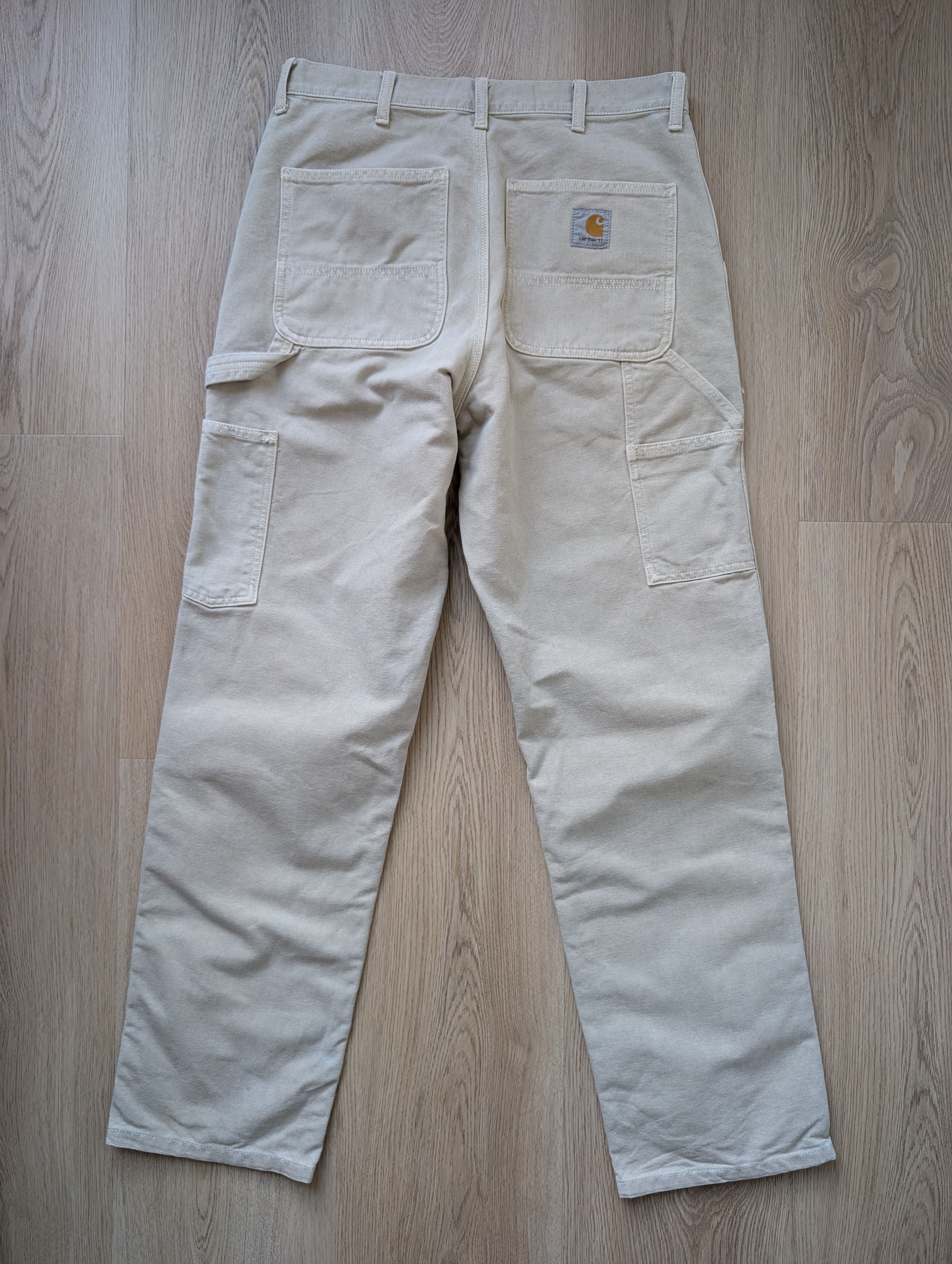 Carhartt Carhartt WIP Single Knee Pant Men’s Beige Canvas Pants 31x32 Size US 31 - 6 Thumbnail