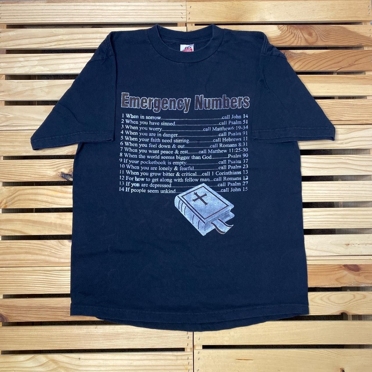 Other Vintage Holy Bible Faded Black Script Jesus Tee Size Large Size US L / EU 52-54 / 3 - 1 Thumbnail