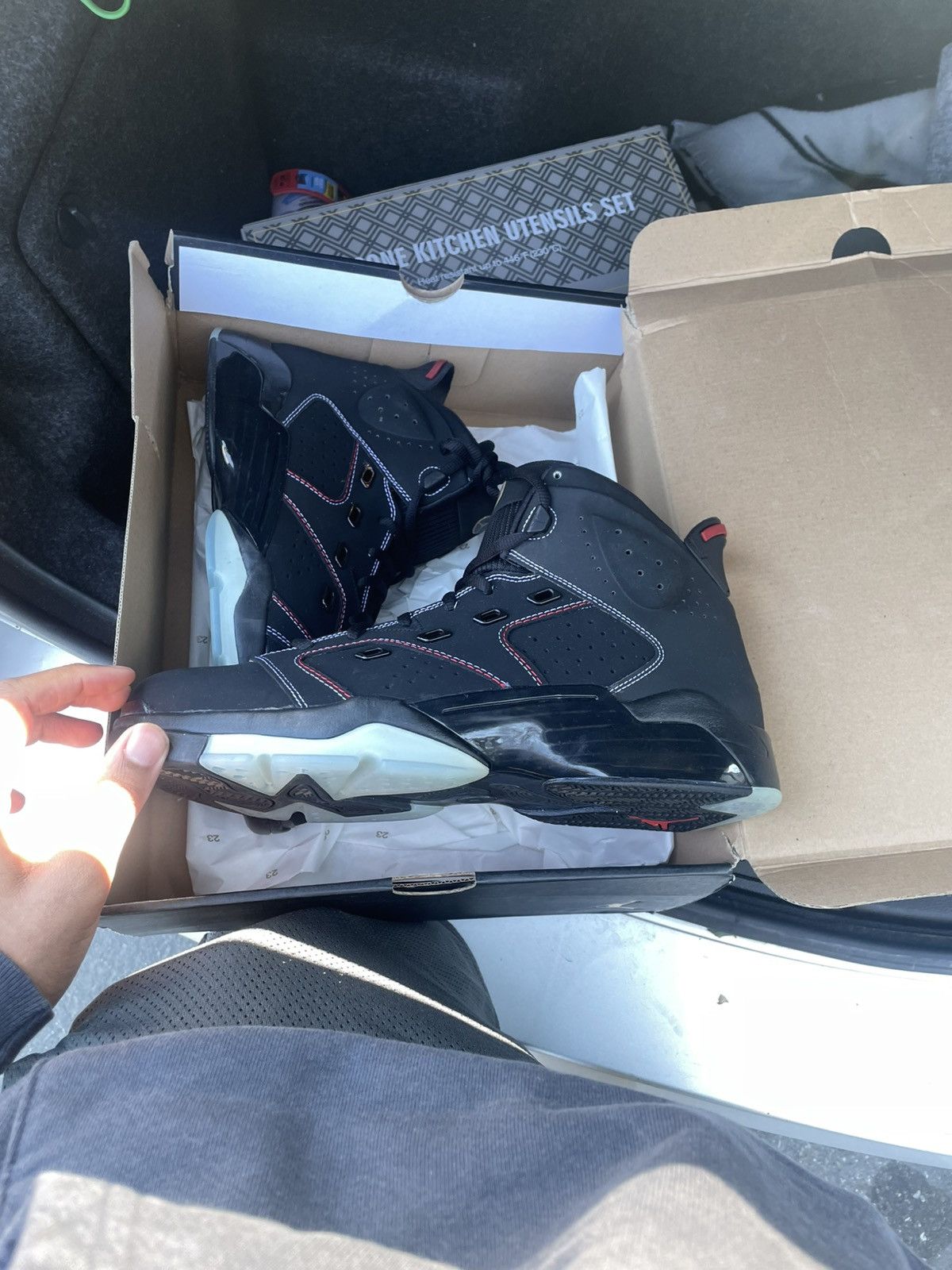 Jordan Brand JORDAN 6-17-23 Black/University Red Size US 13 / EU 46 - 7 Thumbnail