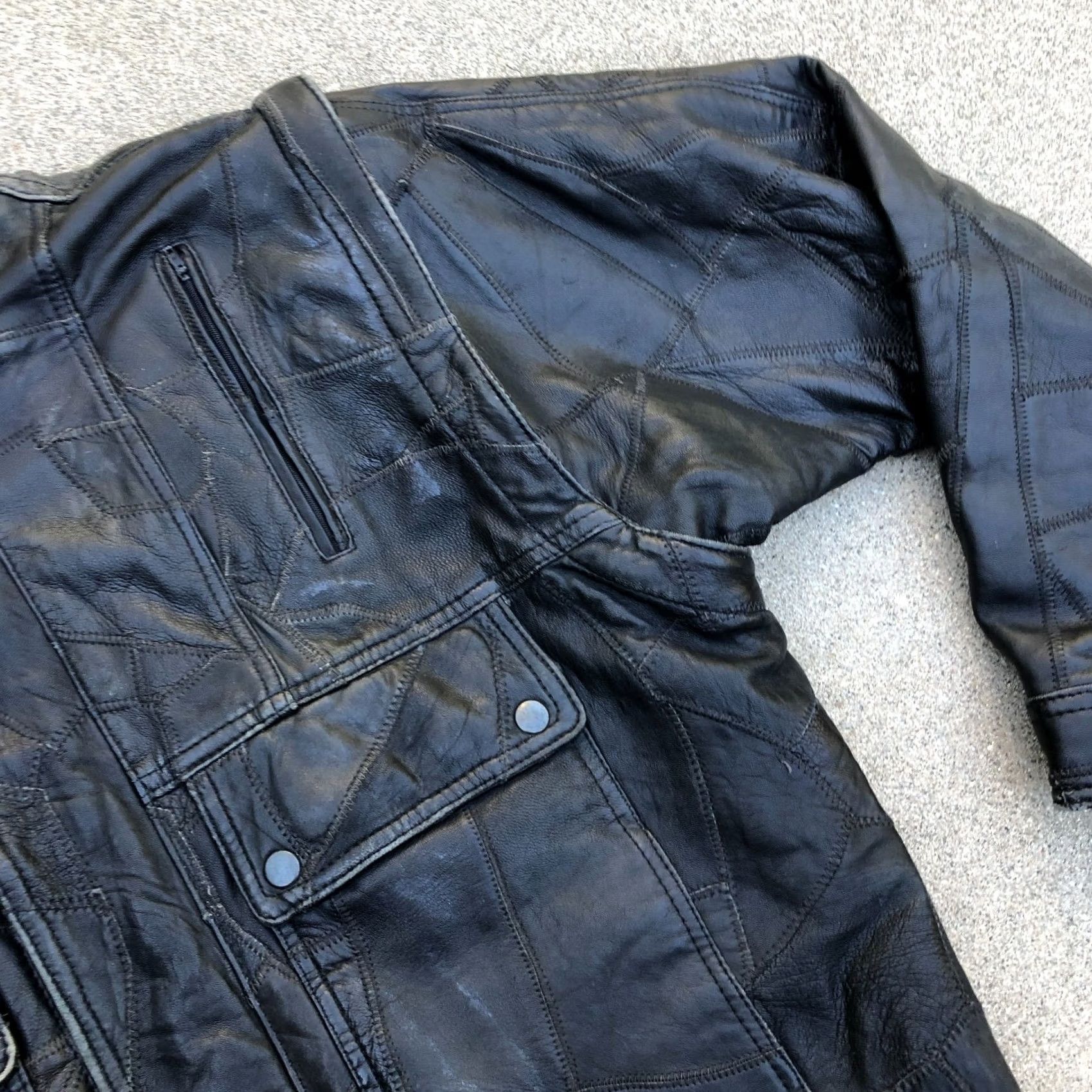 Vintage VINTAGE ECHTES LEDER FUTTER Motorcycle Biker Leather Jacket Men's MEDIUM Black Jacket Mens Leather Motorcycle Size US M / EU 48-50 / 2 - 5 Thumbnail