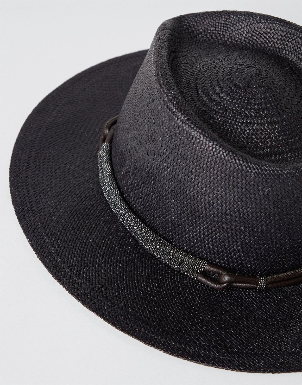 Brunello Cucinelli o1la1rc1a0425 Size: OS / Lady Cap / Hat in Black Size ONE SIZE - 2 Thumbnail