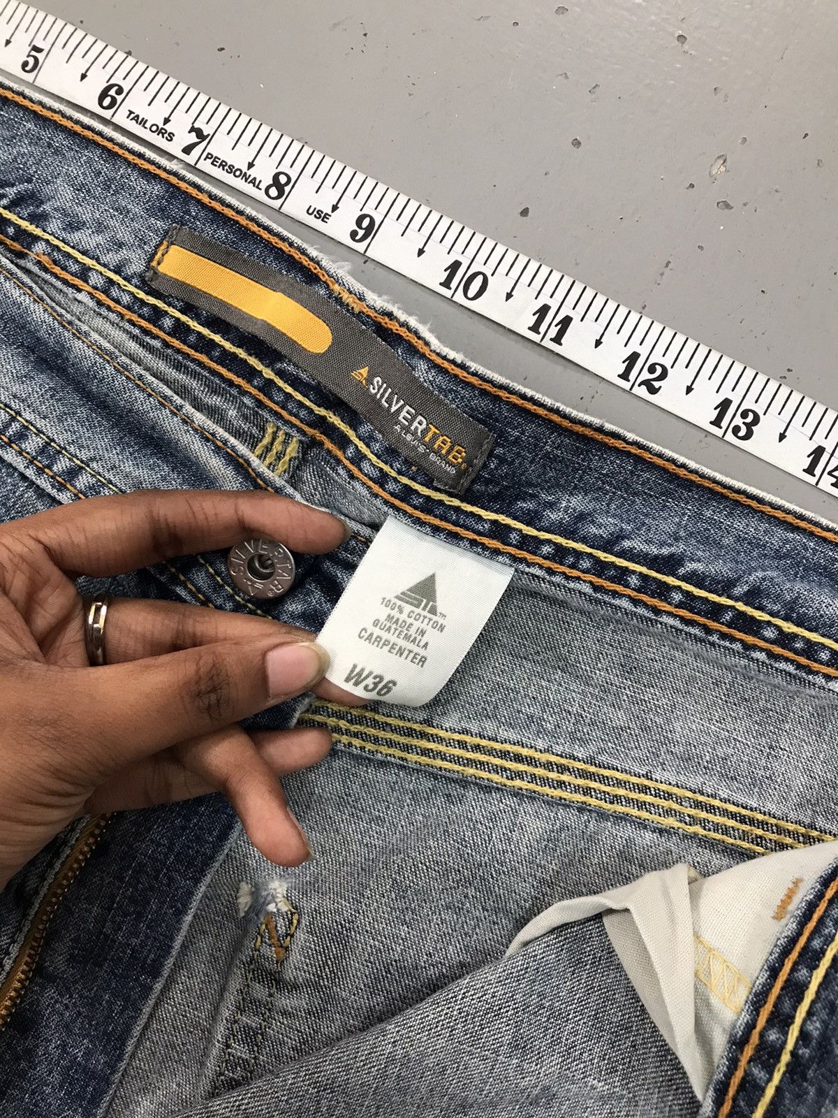 Levi's × Vintage Vintage Levi’s Strauss & co silver tab carpenter denim short Size US 38 / EU 54 - 6 Thumbnail
