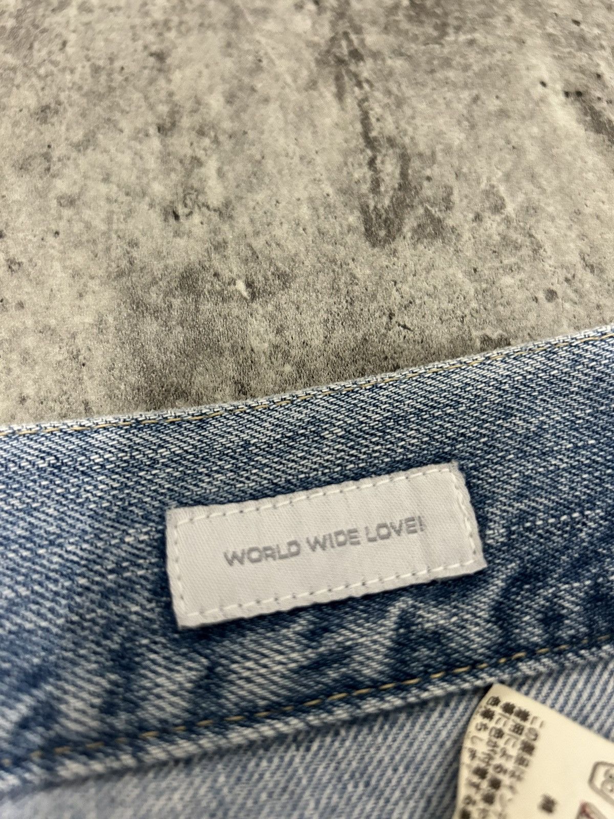 Hysteric Glamour × Japanese Brand × Seditionaries Word Wide Love Skull Ring Distressed Jeans Size US 30 / EU 46 - 12 Thumbnail
