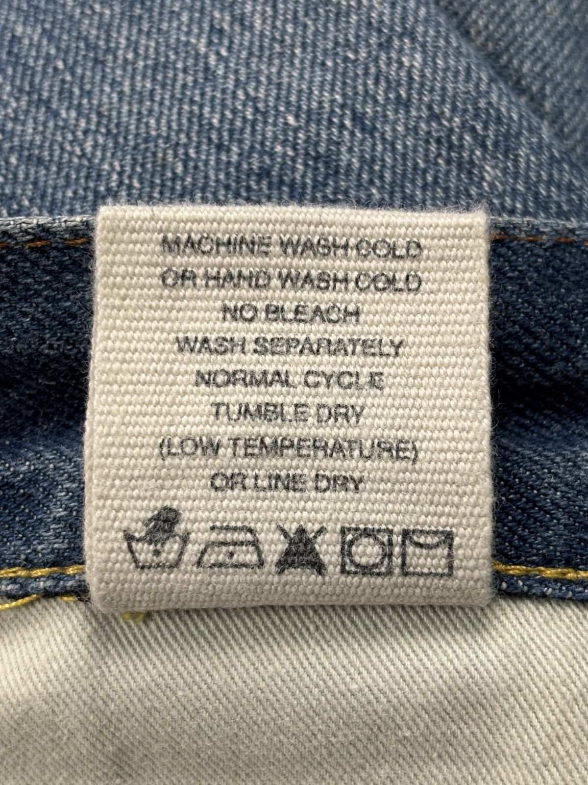 Evisu Embroidered Yellow Seagulls Selvedge Jeans Size US 29 - 11 Thumbnail