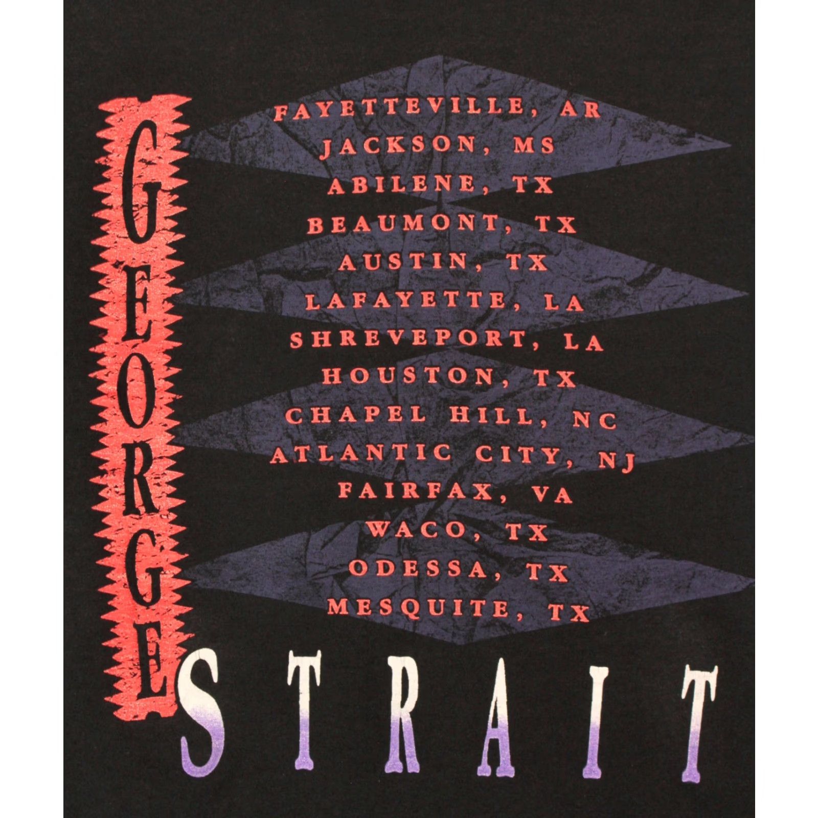 Jerzees VINTAGE Men’s 90s George Strait TShirt XL Black Graphic Tee Country Tour 1990s Mens T-Shirt Size US XL / EU 56 / 4 - 6 Thumbnail