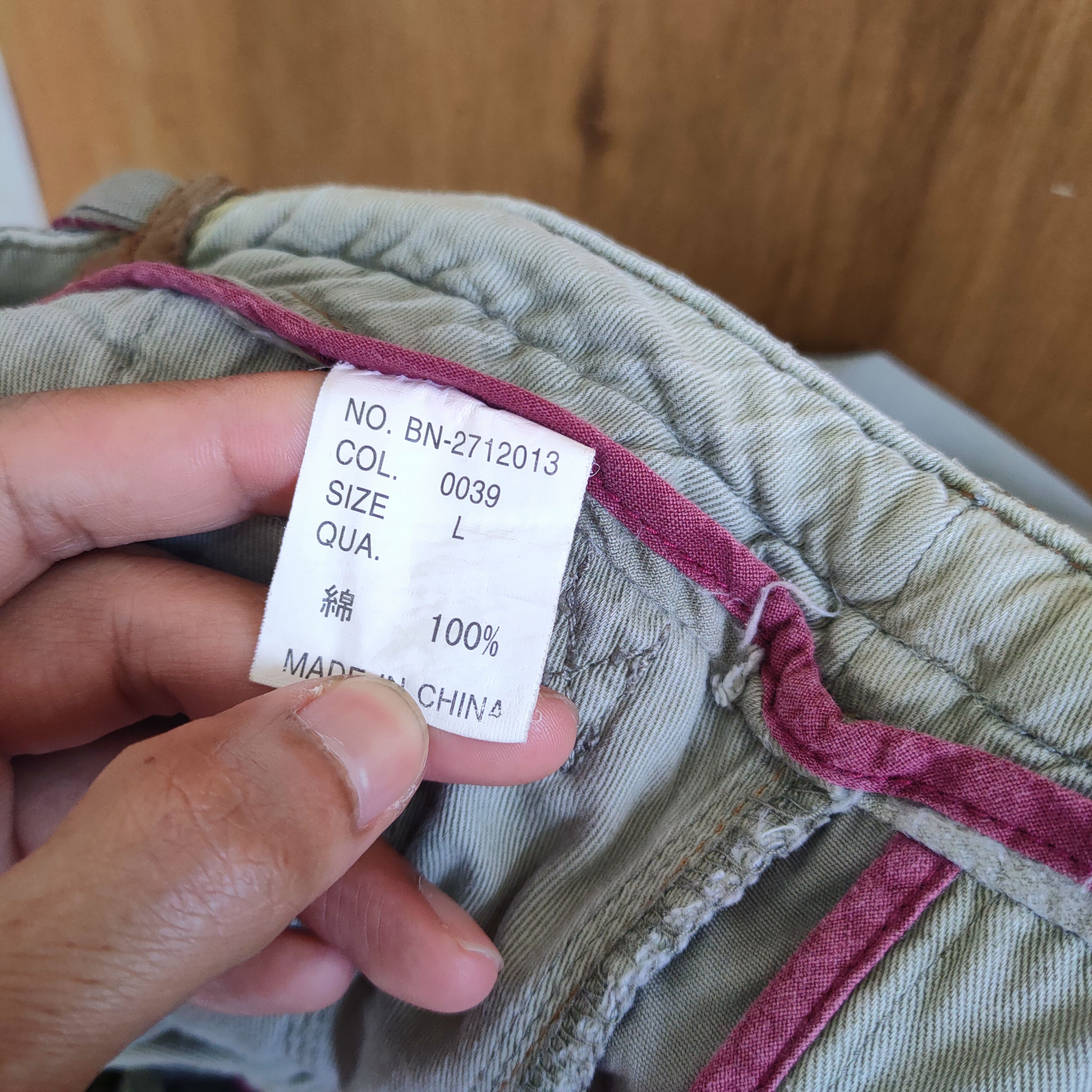 Japanese Brand VINTAGE GREY B NUMBER CARGO PANTS Size US 34 / EU 50 - 12 Thumbnail