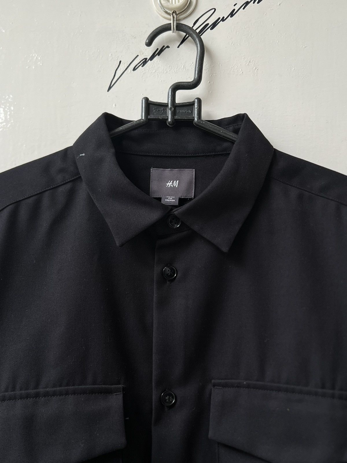 H&M H&M Black Pocket Boxy Oversize Black Outer Shirt Size US M / EU 48-50 / 2 - 4 Thumbnail