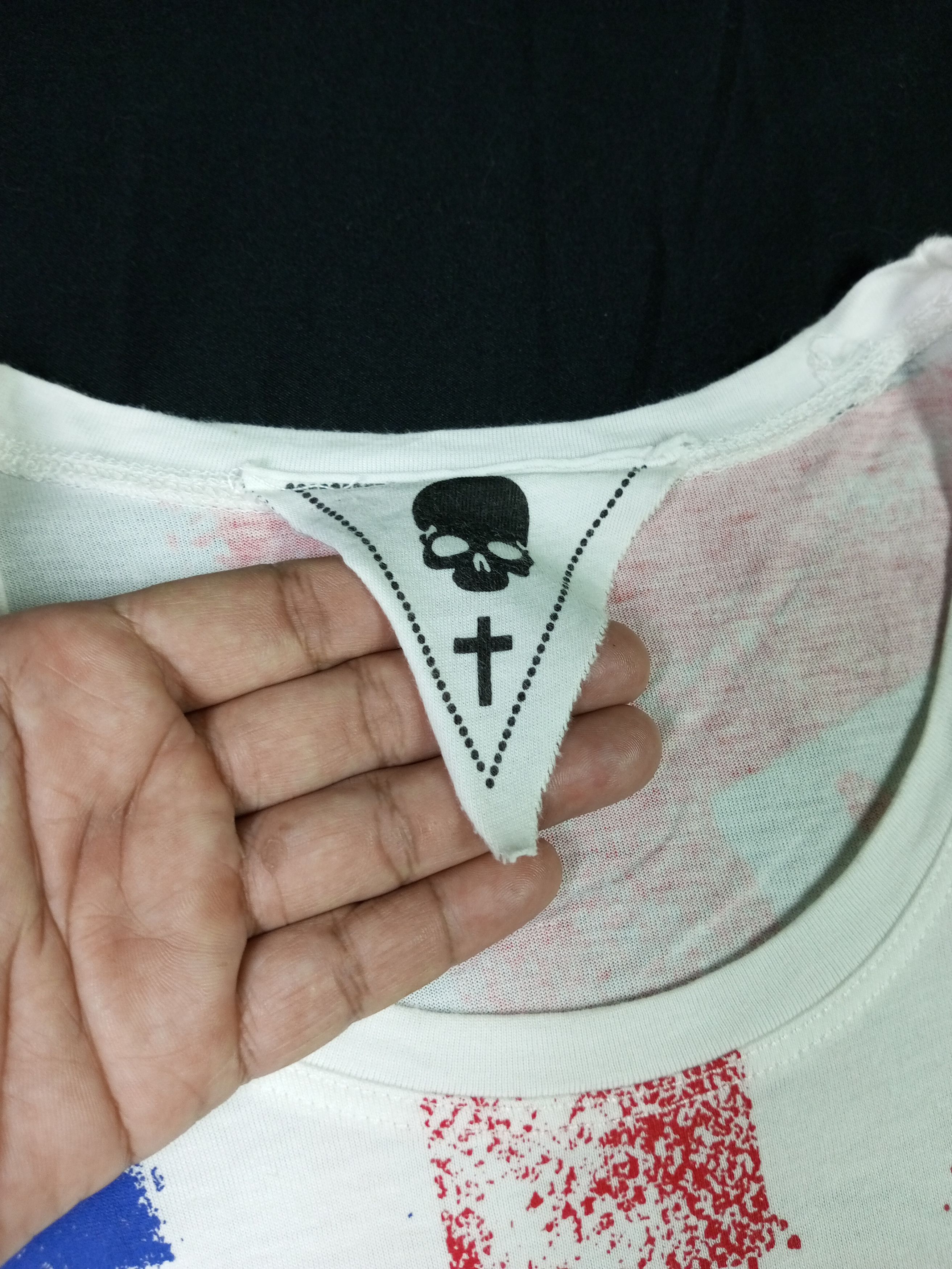 Japanese Brand ☠️TUCTION PUNK Style Skull And Cross Pattern 🕸️ Size S / US 4 / IT 40 - 8 Thumbnail