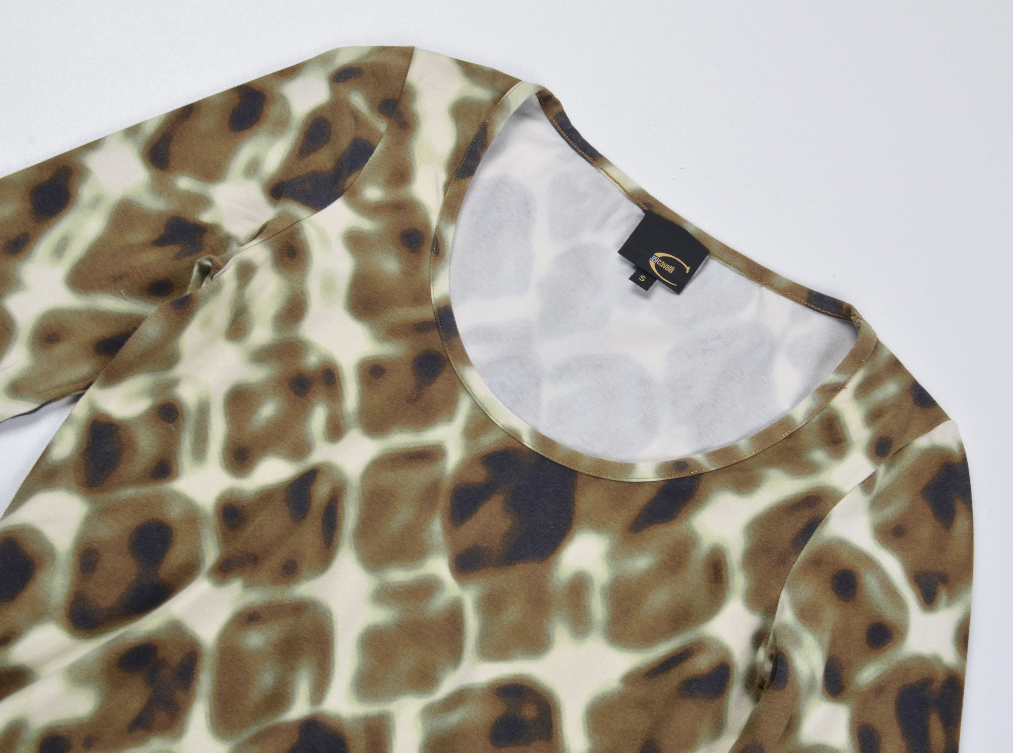 Just Cavalli Vintage Just Cavalli Y2K Animal Print Stretch 3/4 Sleeve Top Size S / US 4 / IT 40 - 4 Thumbnail