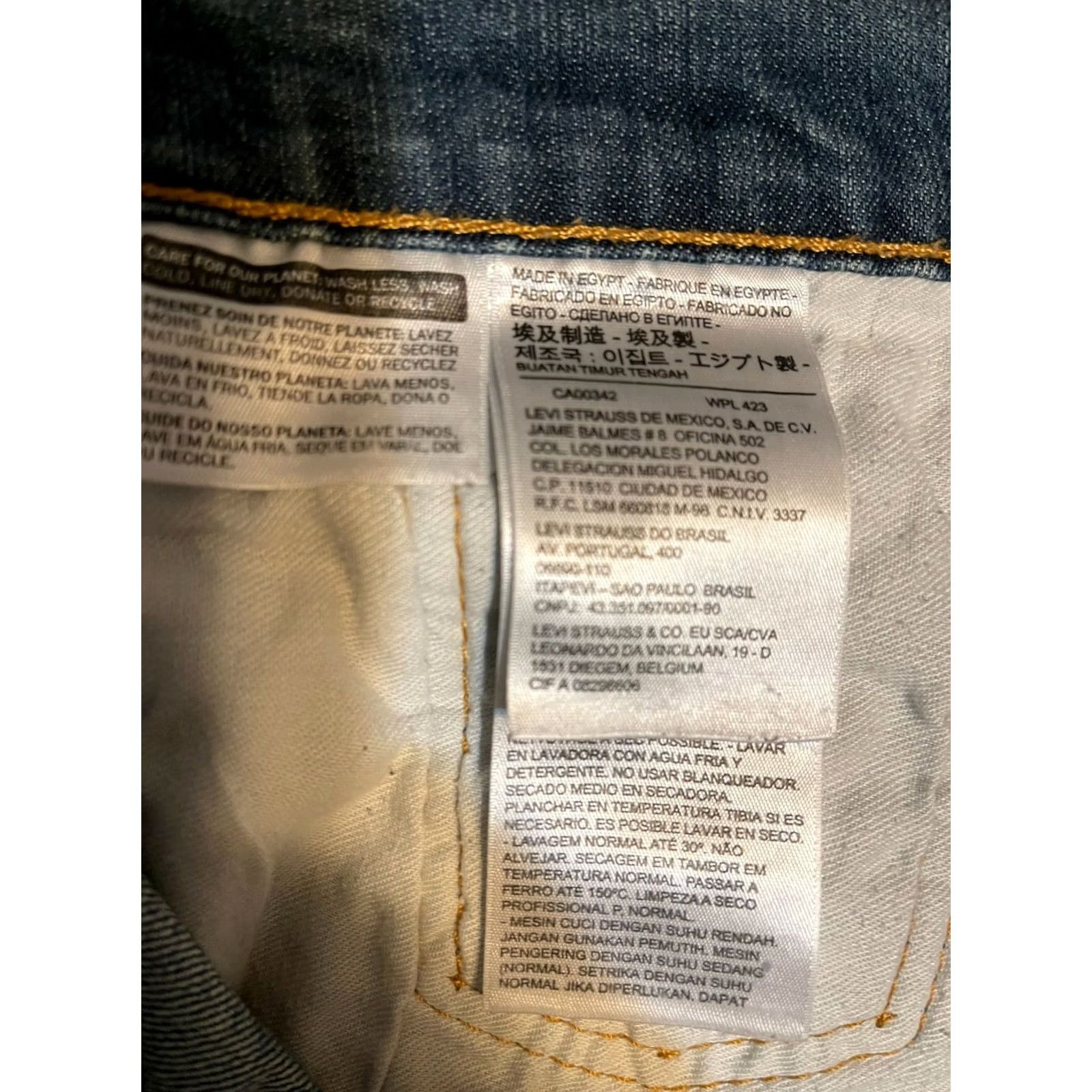 Levi's Levi's 511 Premium Jeans - Denim Cotton Stretch - Regular Fit - Men - 34x34 - Medium Wash - Blue - Zip - Pockets Size US 34 / EU 50 - 4 Thumbnail