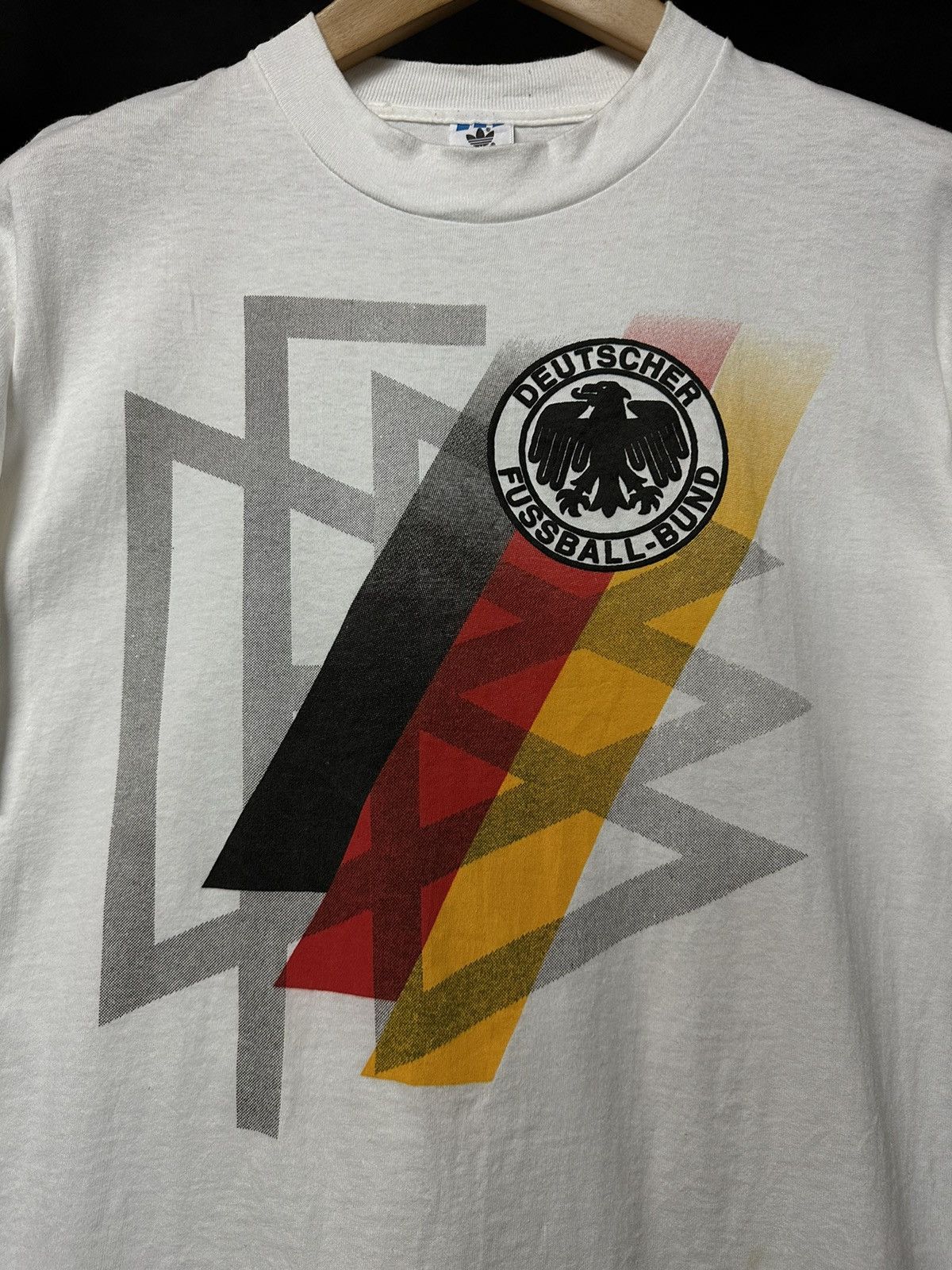 Adidas × Vintage Vintage 90s Adidas Germany Sportwear Tee Size US M / EU 48-50 / 2 - 2 Thumbnail