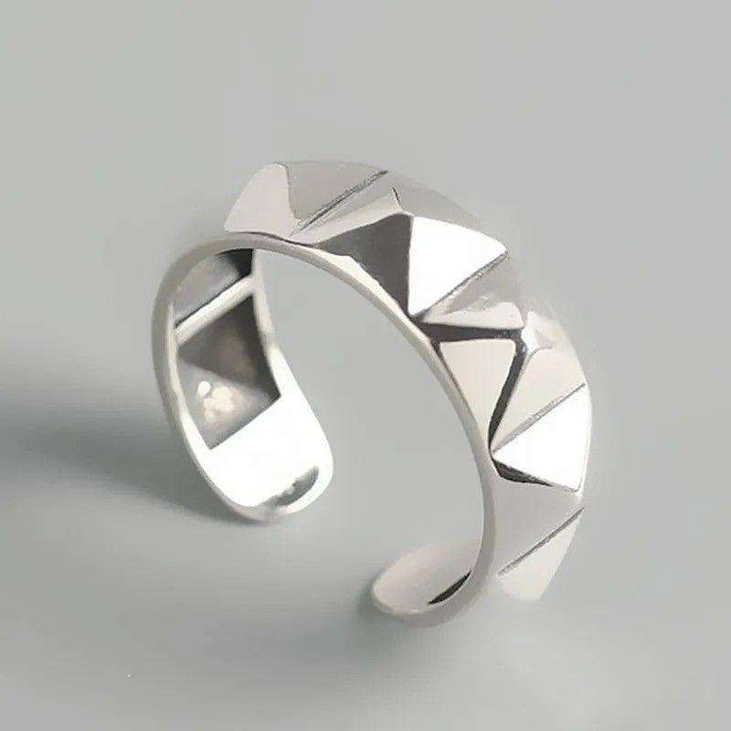 Jewelry Glossy Rhombus Ring Size ONE SIZE - 1 Thumbnail