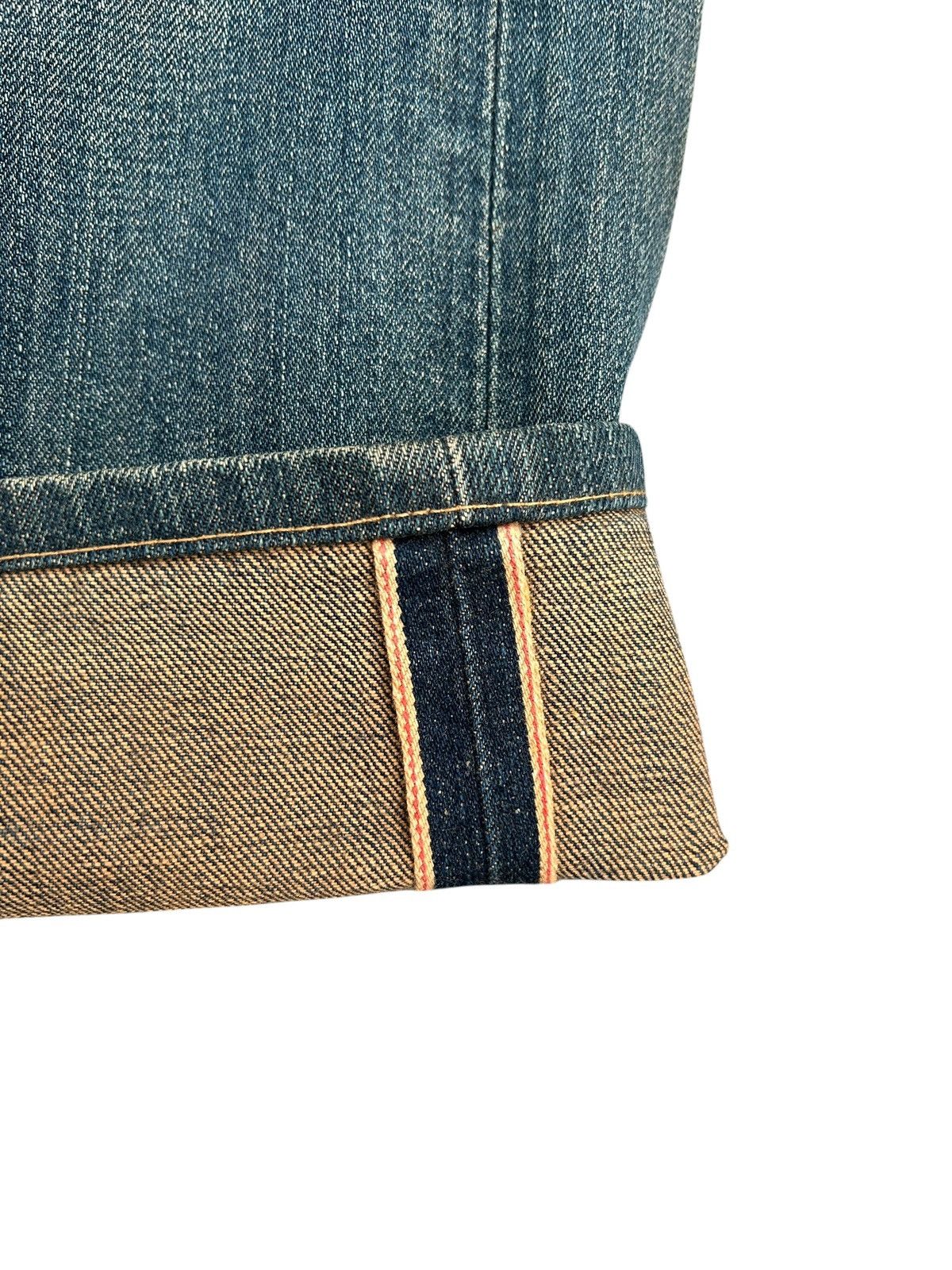 Kapital VINTAGE EDWIN 505 SELVEDGE BAGGY RUSTY DISTRESSED DENIM JEAN Size US 28 / EU 44 - 3 Thumbnail