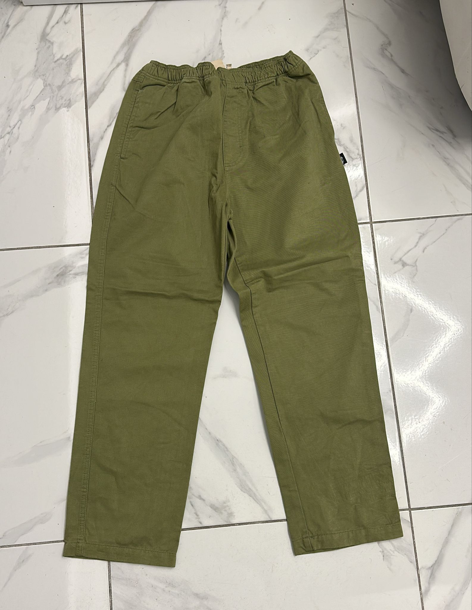 Stussy × Vintage Stussy "Brushed Beach Pant" M Olive Size US 32 / EU 48 - 2 Thumbnail