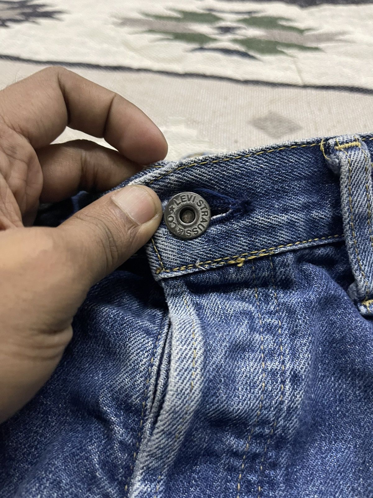 Levi's Vintage Clothing VINTAGE LEVIS 702 BIG E HOODED SELVEDGE DENIM JEANS Size US 32 / EU 48 - 10 Thumbnail