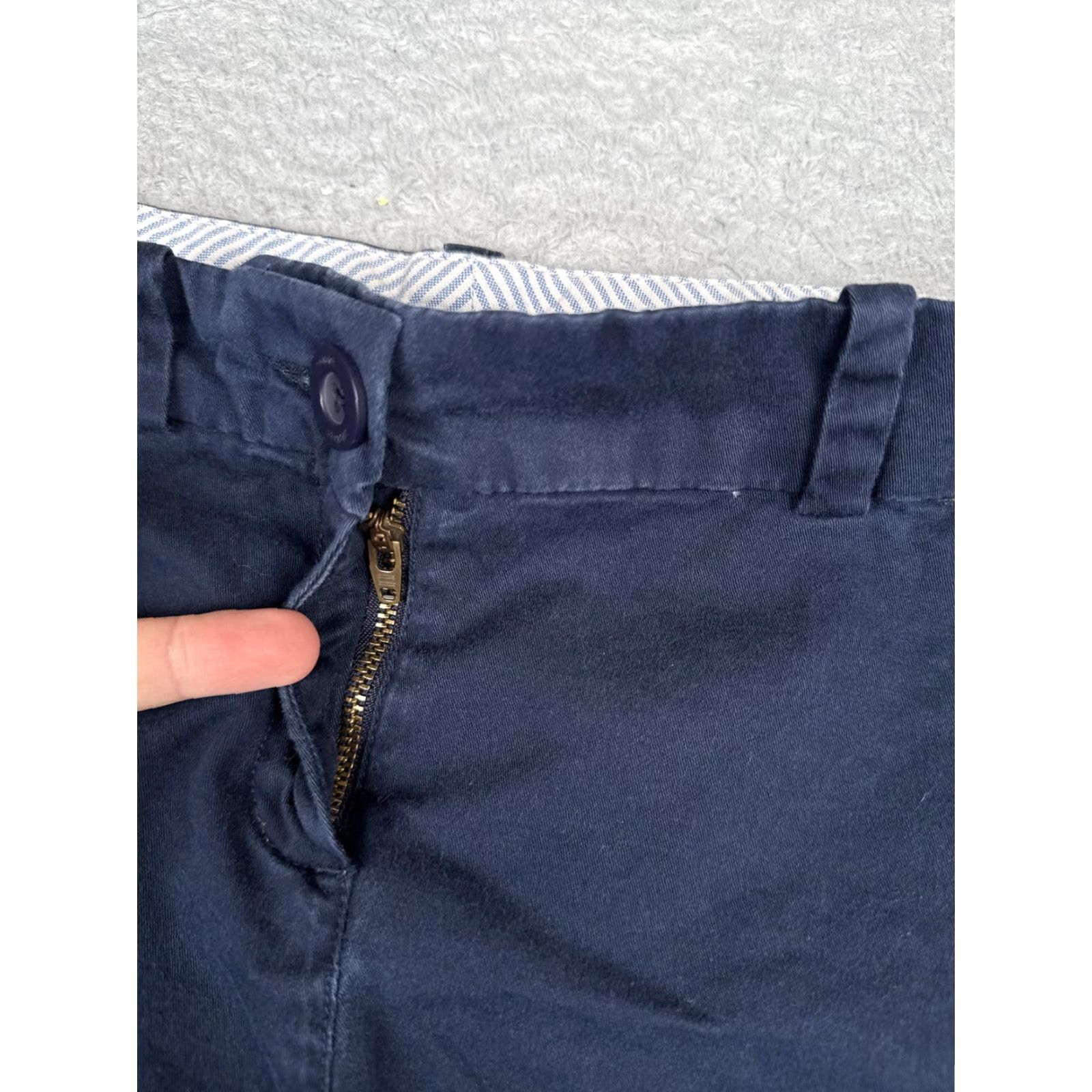 Tommy Hilfiger Tommy Hilfiger Shorts Womens 10 Blue Chino Twill Flat Front Casual Summer 32x10 Size 32" / US 10 / IT 46 - 6 Thumbnail