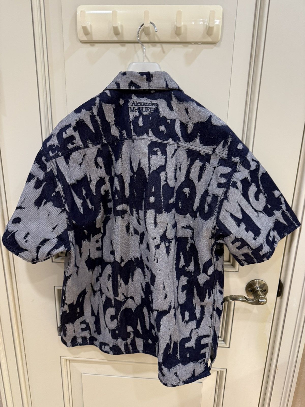 Alexander McQueen Graffati print denim shirt and shorts ，oneset size 46 Size US S / EU 44-46 / 1 - 5 Thumbnail