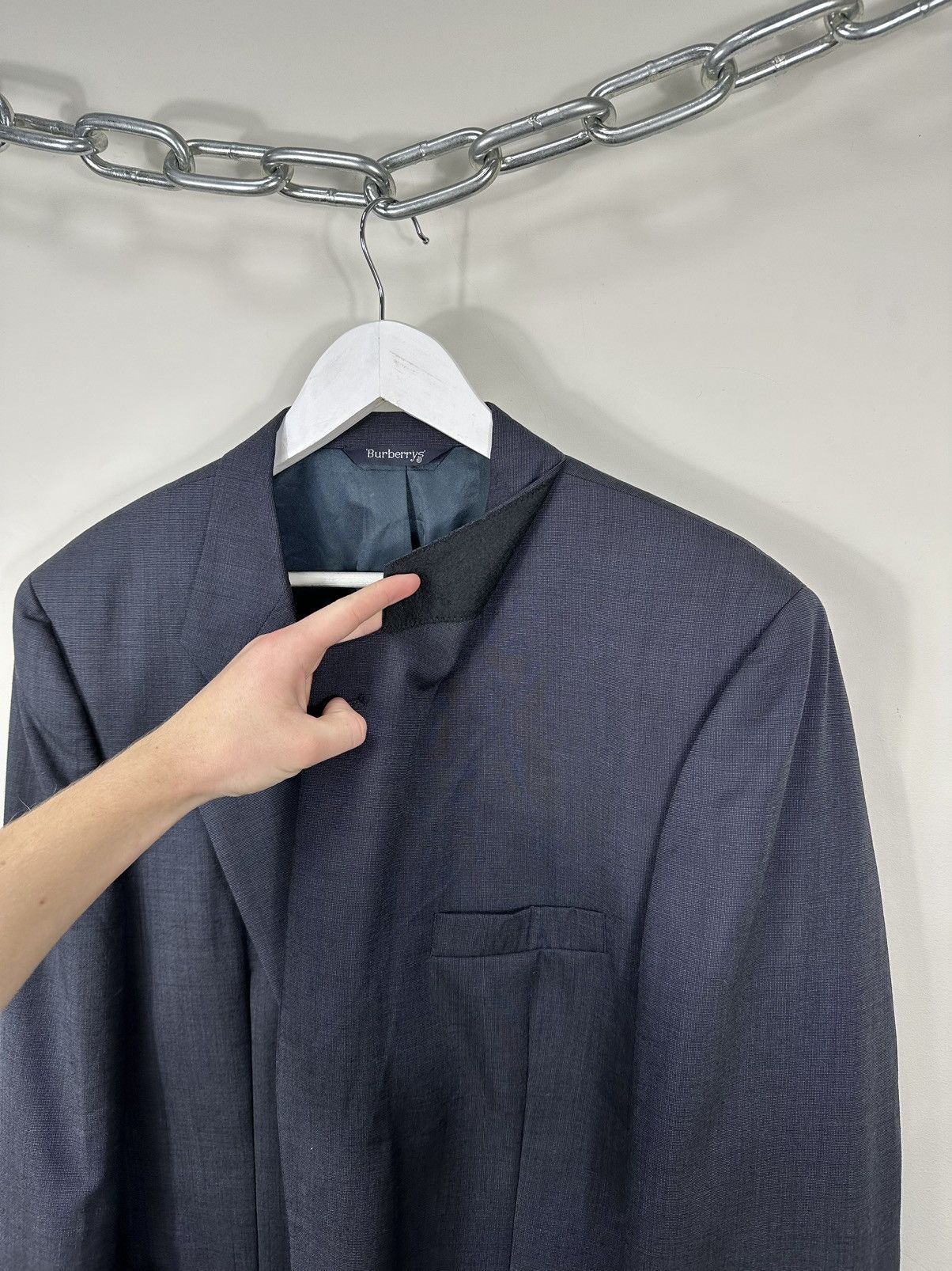 Burberry Vintage Burberry Luxury Designer Archival Wool Blazer Jacket Size 50R - 6 Thumbnail