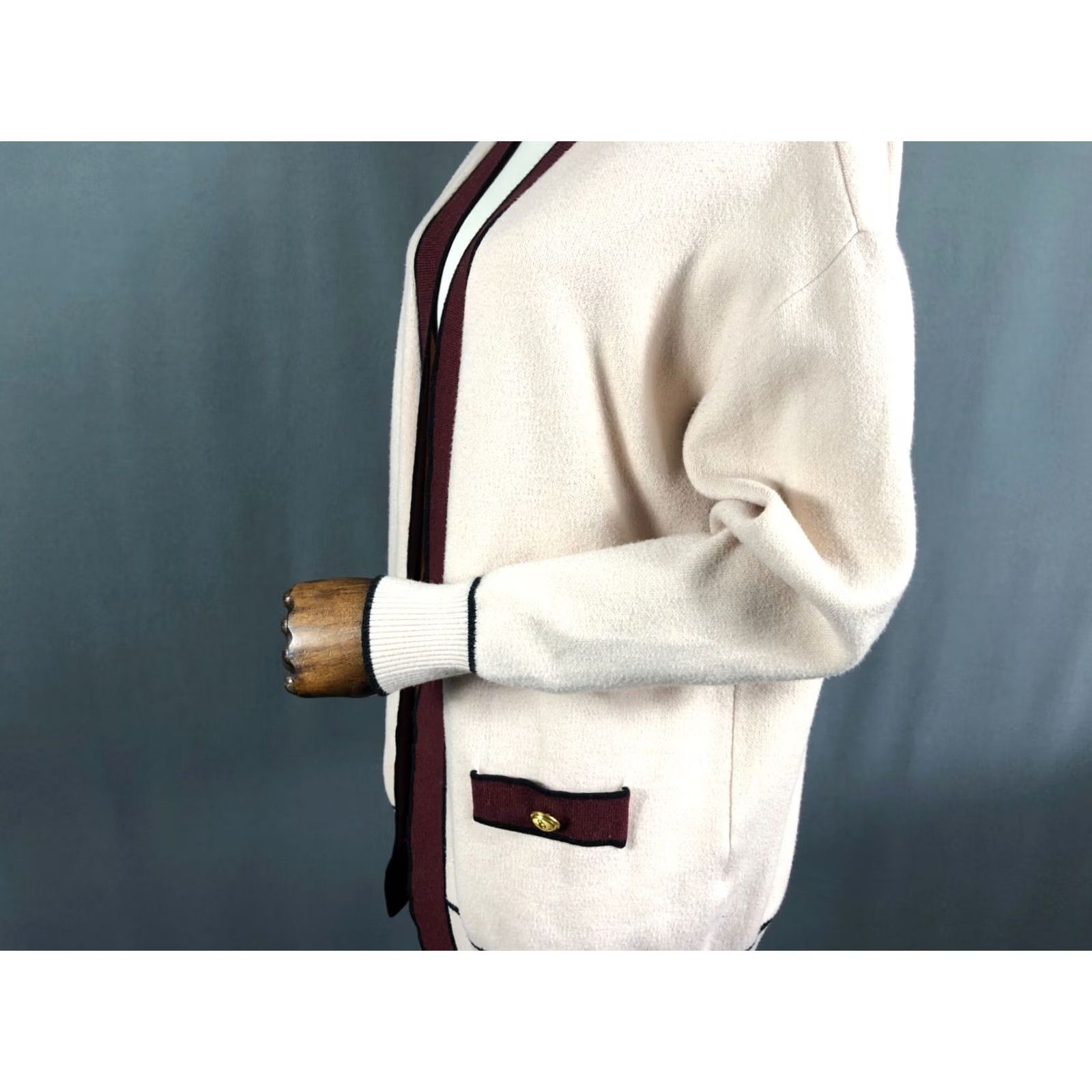 St. John St. John Collection By Marie Gray Cardigan Women Light Pink Size L Wool Size L / US 10 / IT 46 - 7 Thumbnail