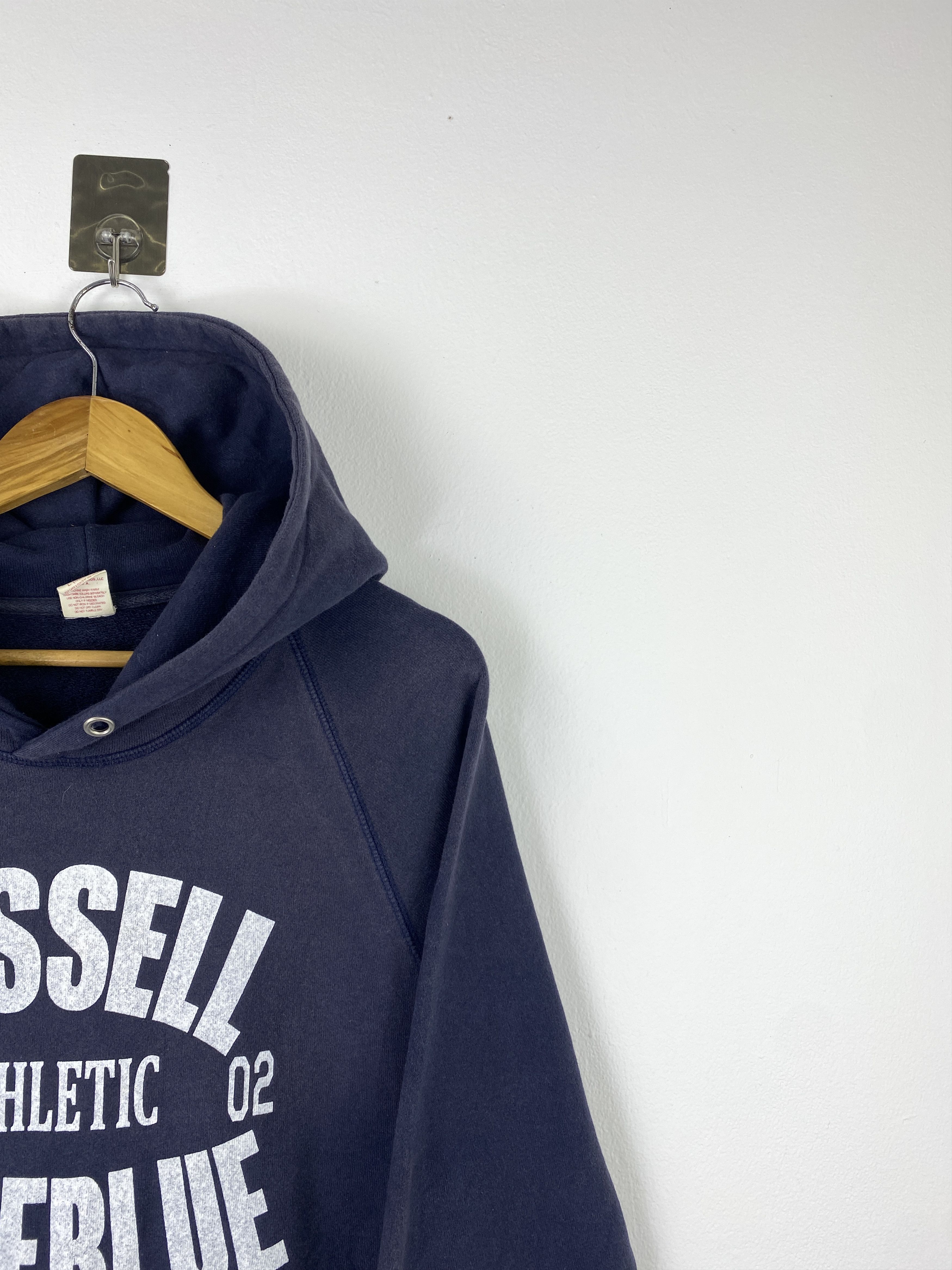 Vintage Vintage 90s Russell Athletic x Blue Blue Hoodie SH0426 Size US L / EU 52-54 / 3 - 8 Thumbnail
