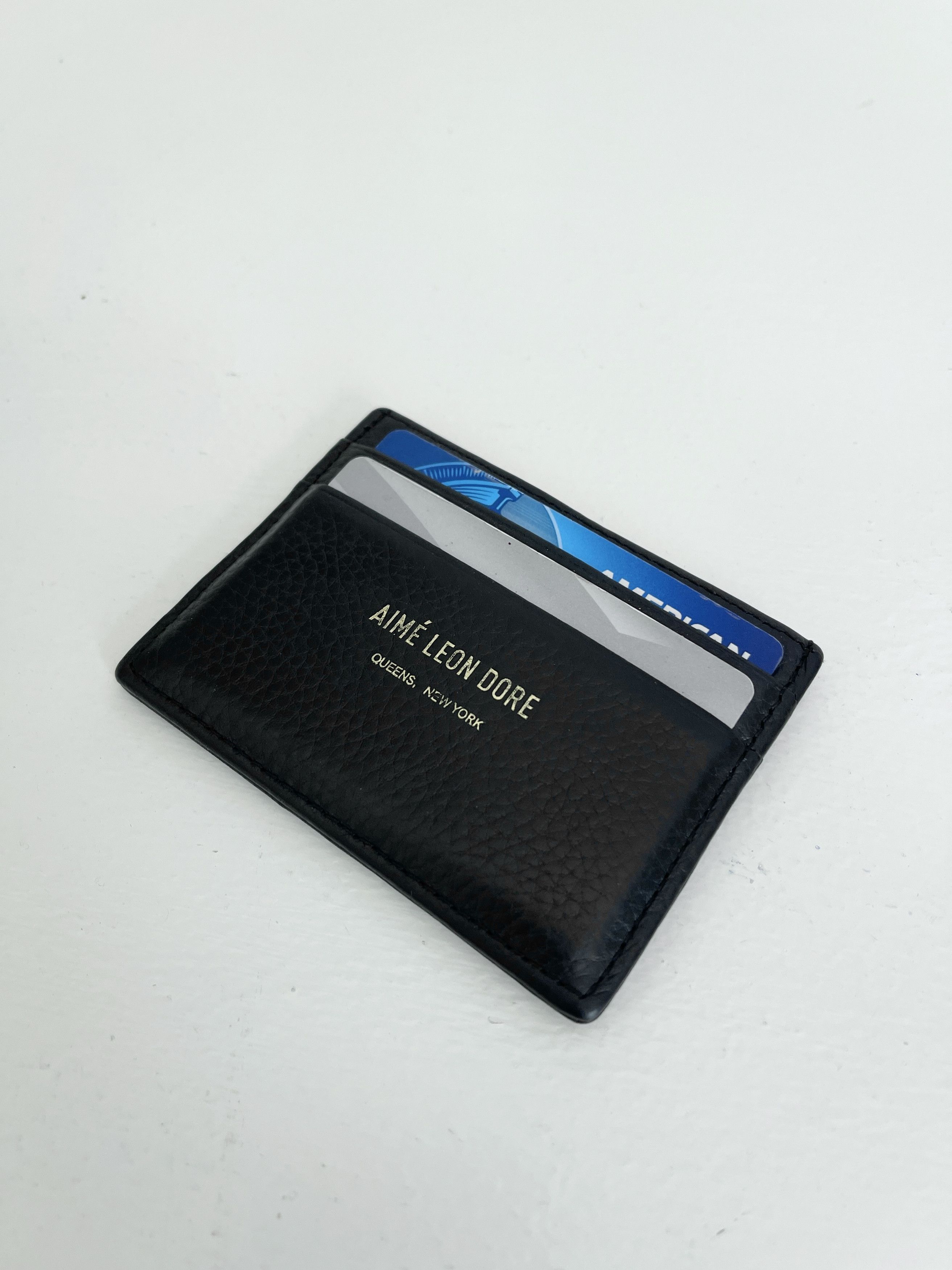 Aime Leon Dore Aime Leon Dore Wallet Leather Black Card Holder | Grailed