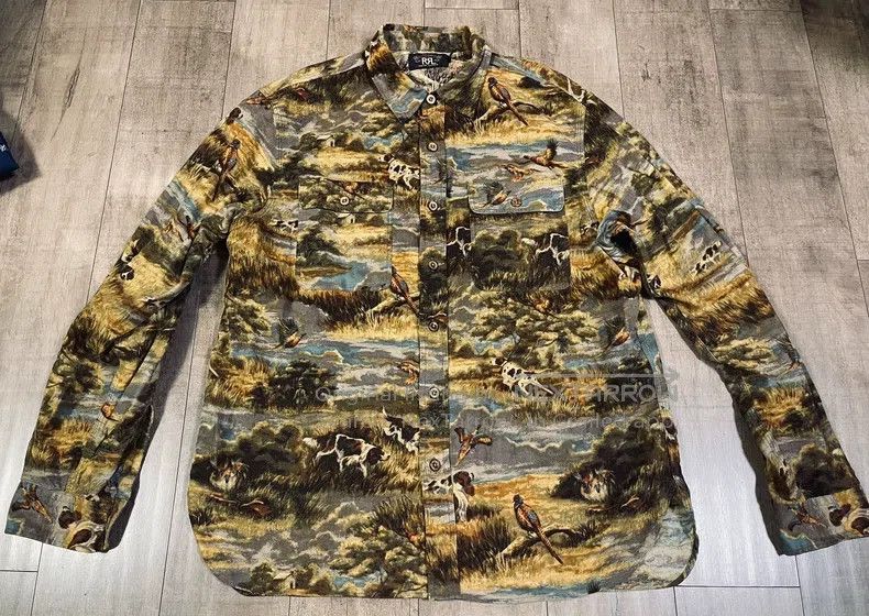RRL Ralph Lauren RRL Ralph Lauren Beautiful Canvas Hunting Shirt Size US L / EU 52-54 / 3 - 3 Thumbnail