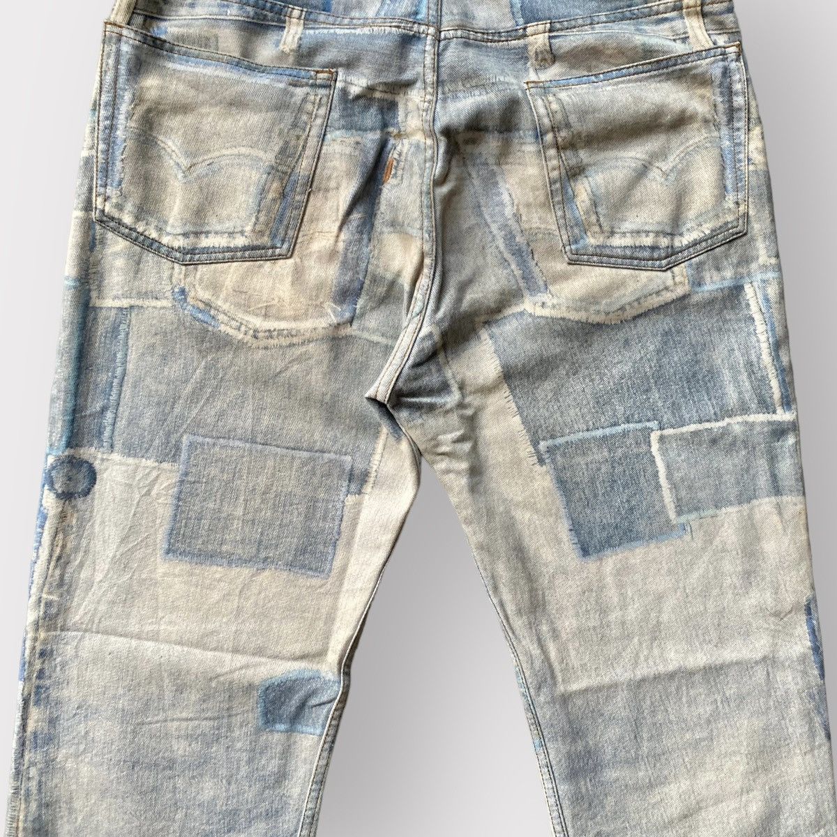 Dries Van Noten SS17 trompe l'oeil Patchwork Jeans Size US 32 / EU 48 - 6 Thumbnail