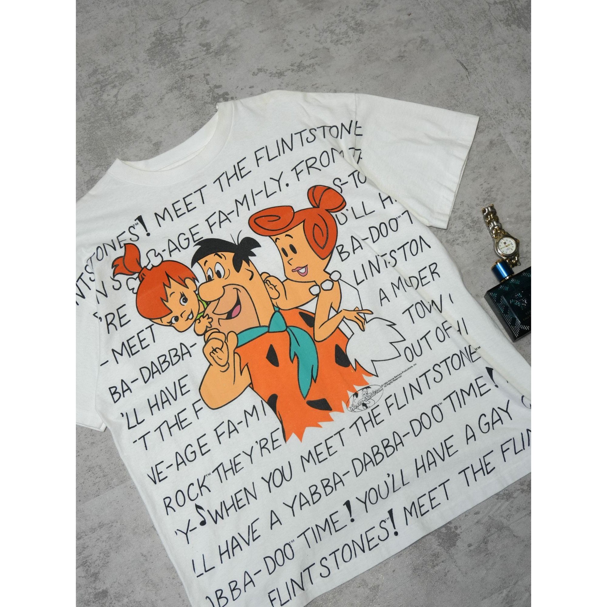Vintage Rare Vintage 1994 Flinstones All Over Print Graphic T Size US XL / EU 56 / 4 - 2 Thumbnail