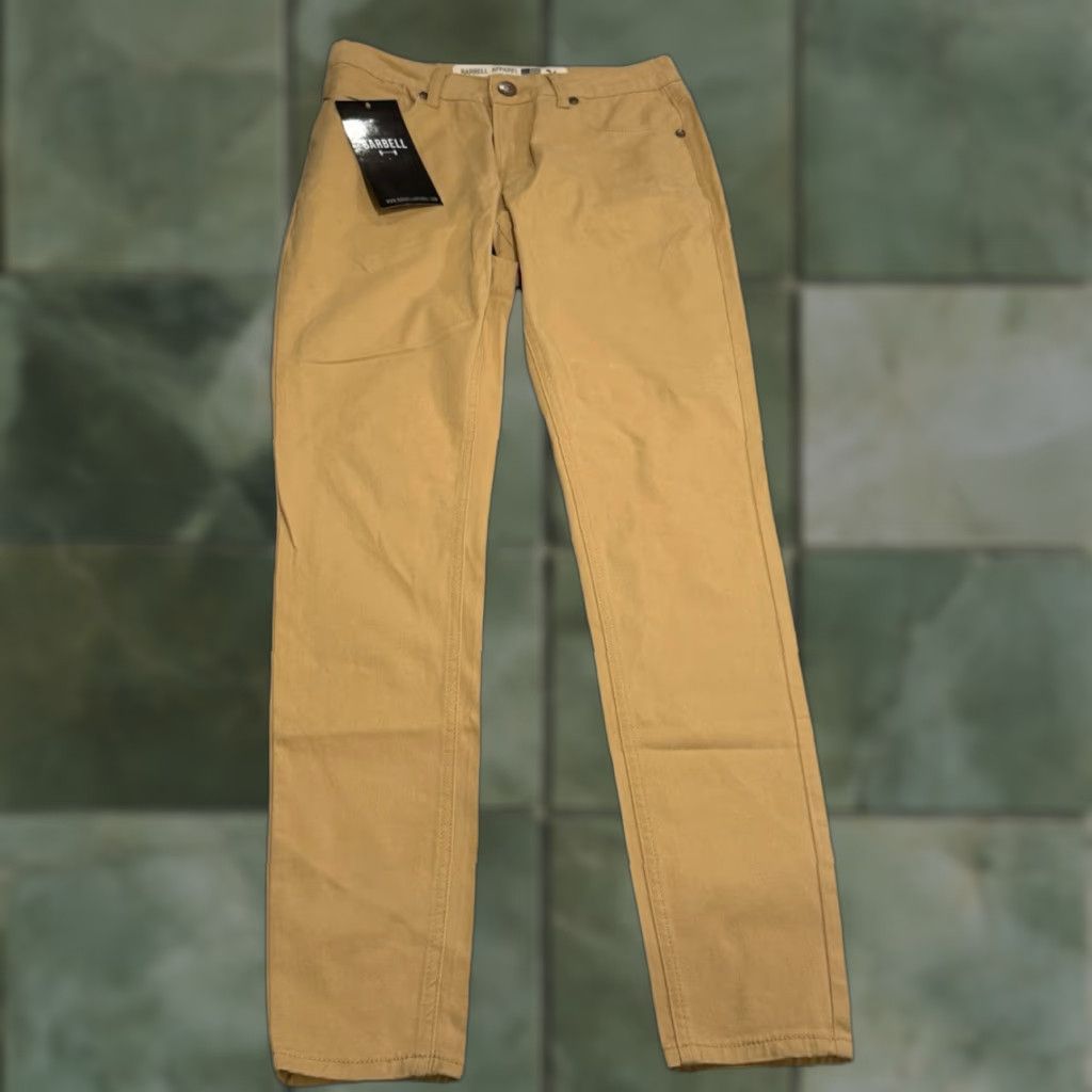 Vintage VINTAGE Barbell Apparel Women's Chino Pants Athletic 26 Khaki Stretch Casual 90s Size 26" / US 2 / IT 38 - 1 Thumbnail