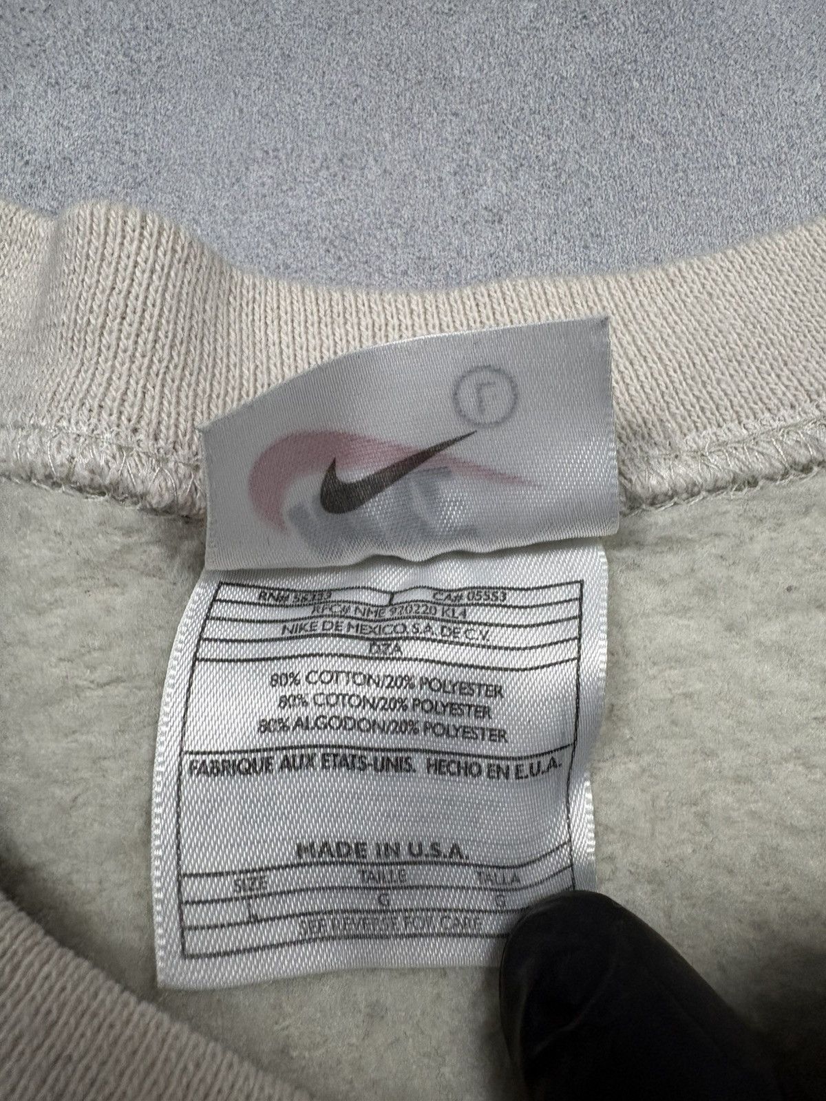 Nike Vintage Reworked Nike Sweatshirt Knit Insert Y2K 90s Coogi Size US M / EU 48-50 / 2 - 11 Thumbnail