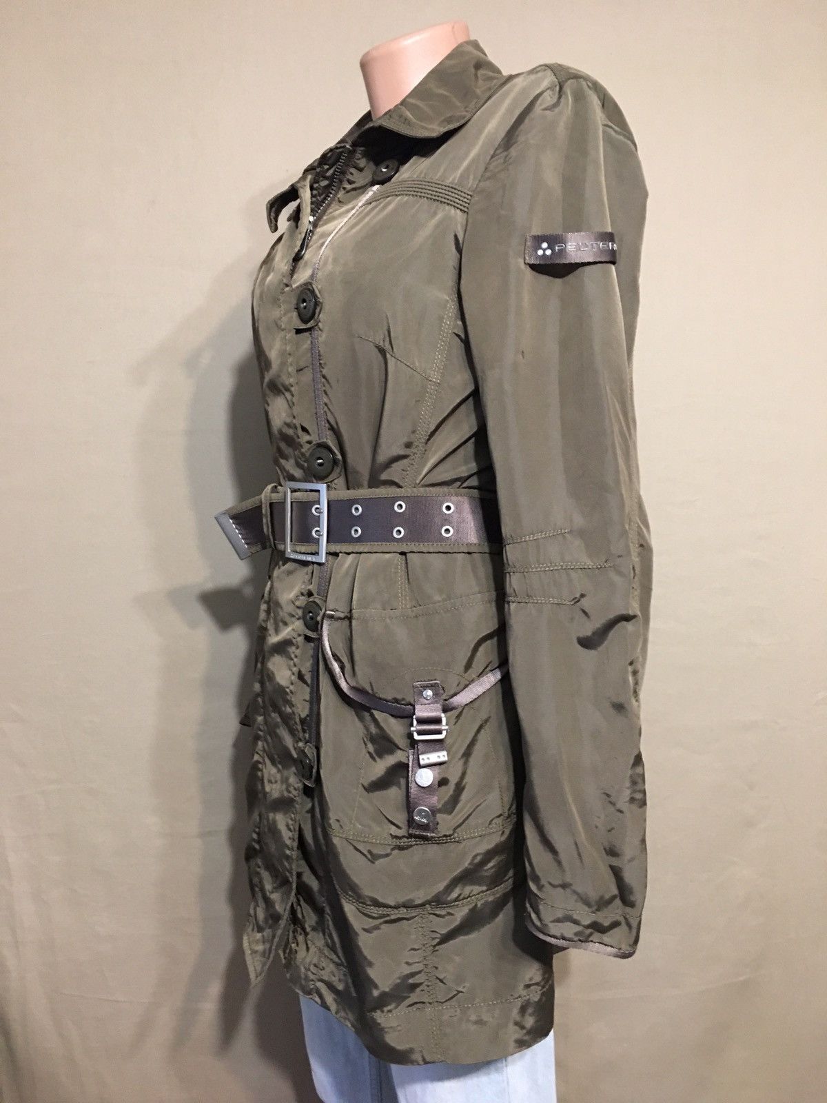 Peuterey Peuterey Khaki Casual Womens Water Mill Jacket IT 44 Size M / US 6-8 / IT 42-44 - 4 Thumbnail
