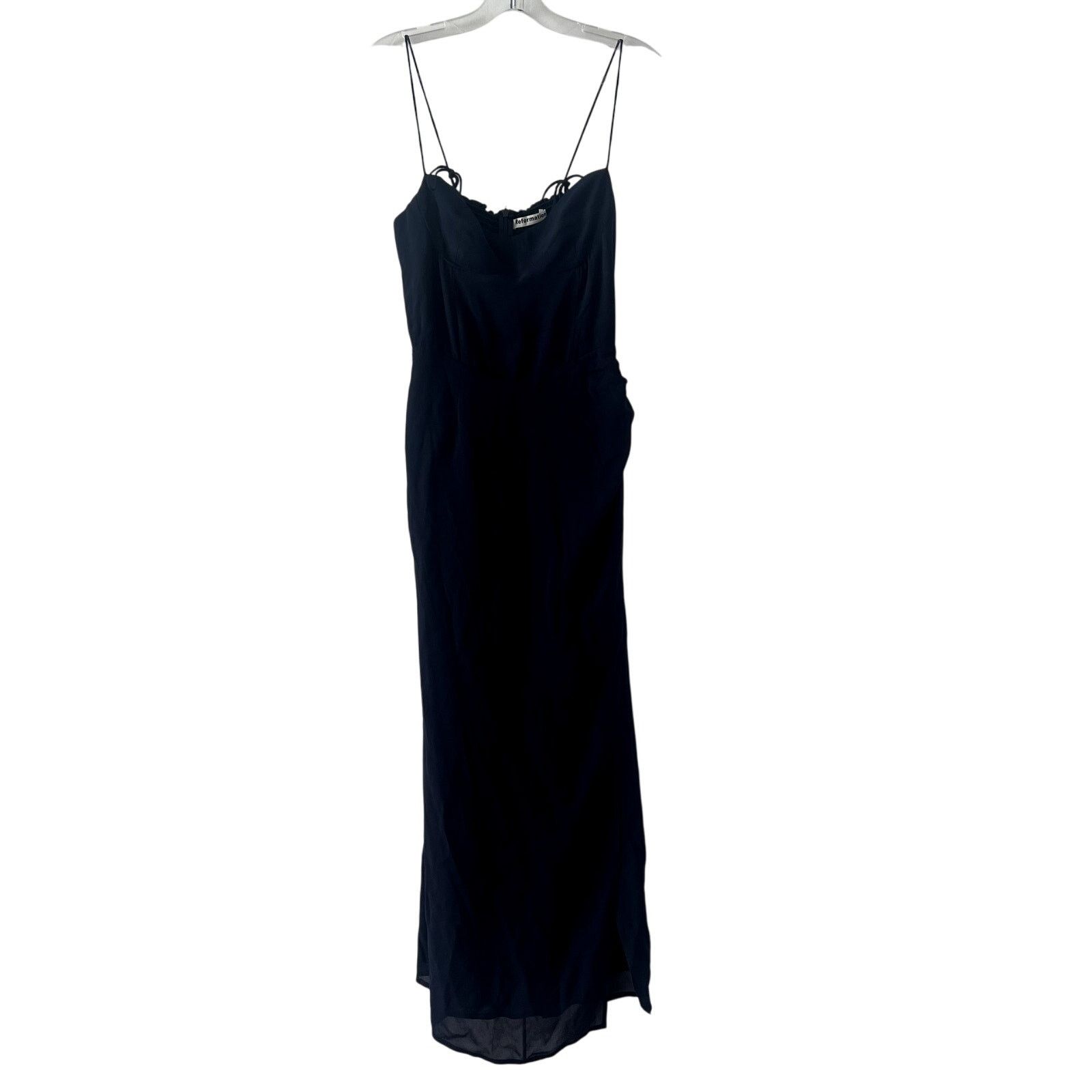 Reformation Reformation Kourtney Midi Dress Navy Blue Size 2 Size XS / US 0-2 / IT 36-38 - 2 Thumbnail