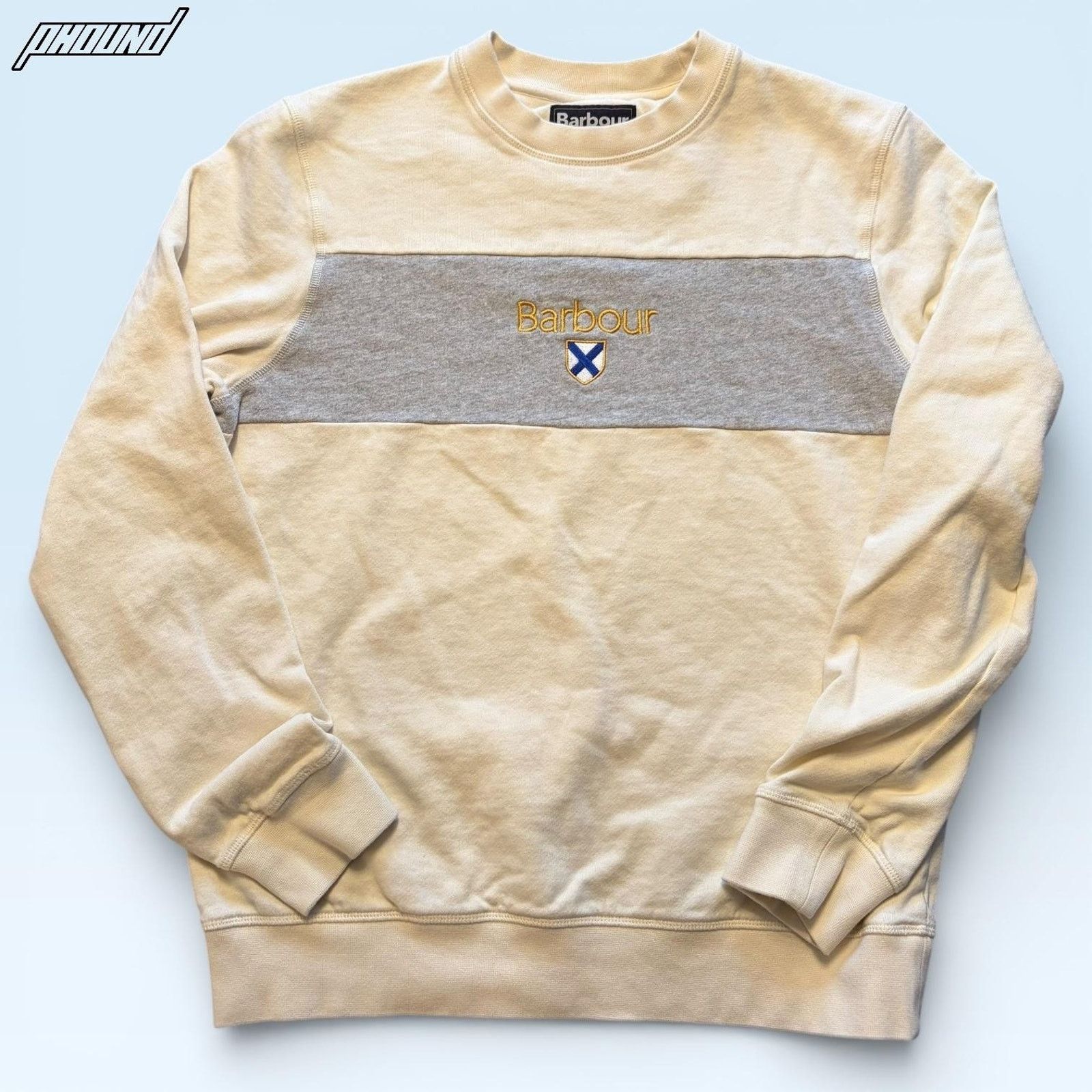 Barbour Barbour Sweatshirt Mens Medium White Grey Crewneck Pullover Size US M / EU 48-50 / 2 - 1 Thumbnail
