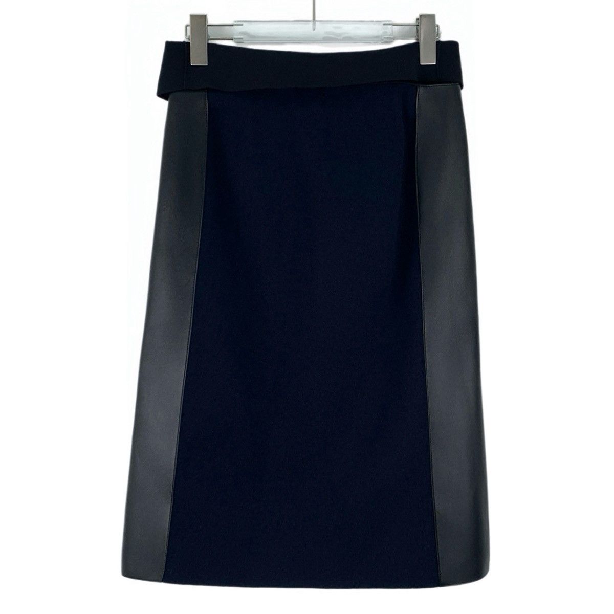 Louis Vuitton Louis Vuitton 2023 Navy Long Wool Skirt K26WX Size 27" / US 4 / IT 40 - 2 Thumbnail