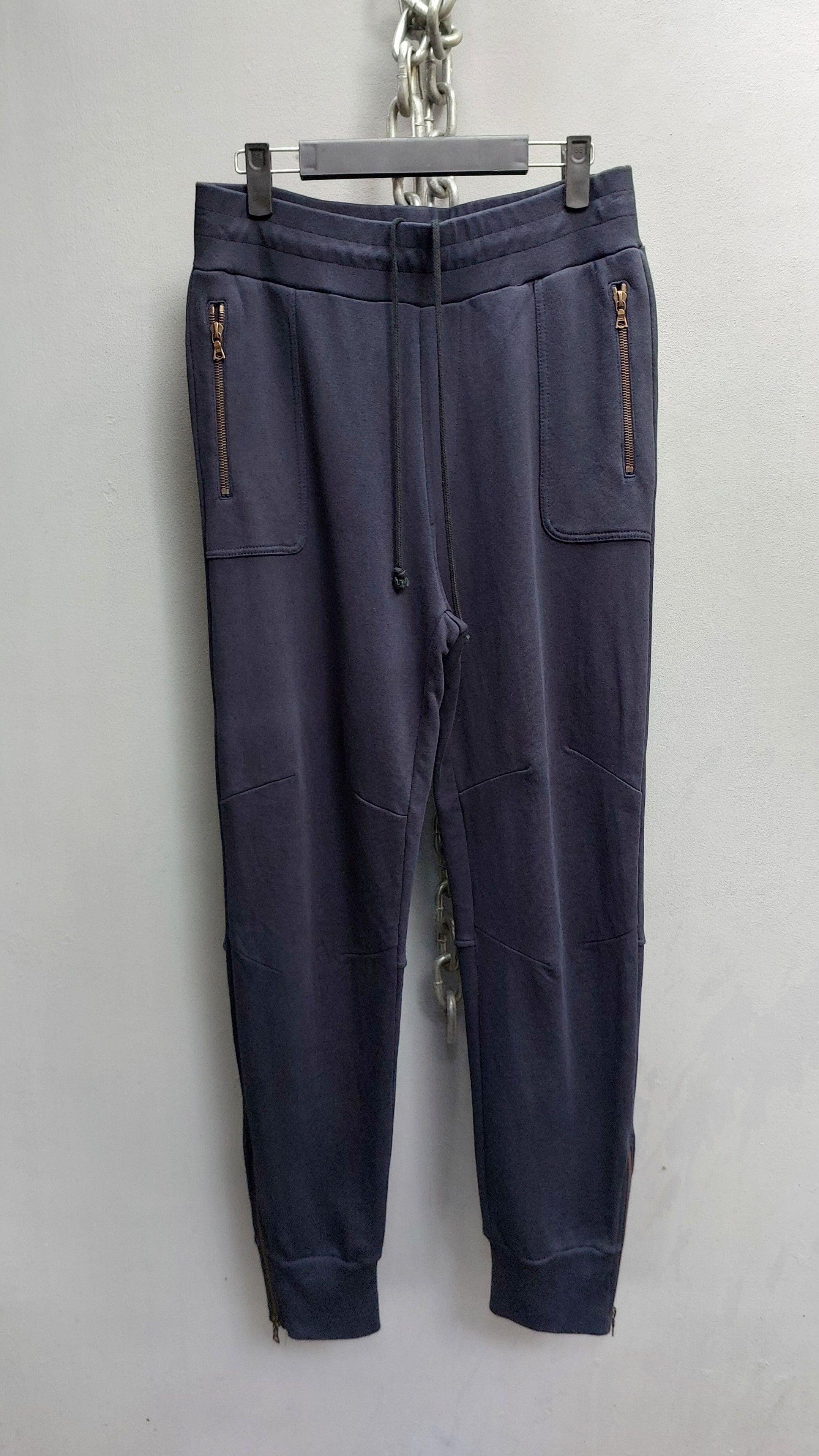Dries Van Noten Dries Van Noten Jersey Zipper Sweatpants Size US 33 - 12 Thumbnail